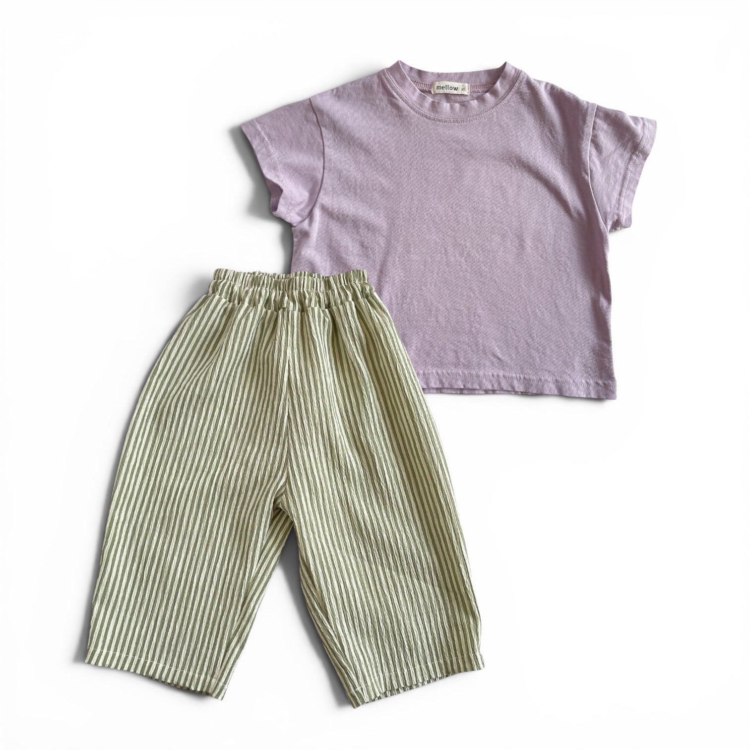 Beach Stripe Pants in Green