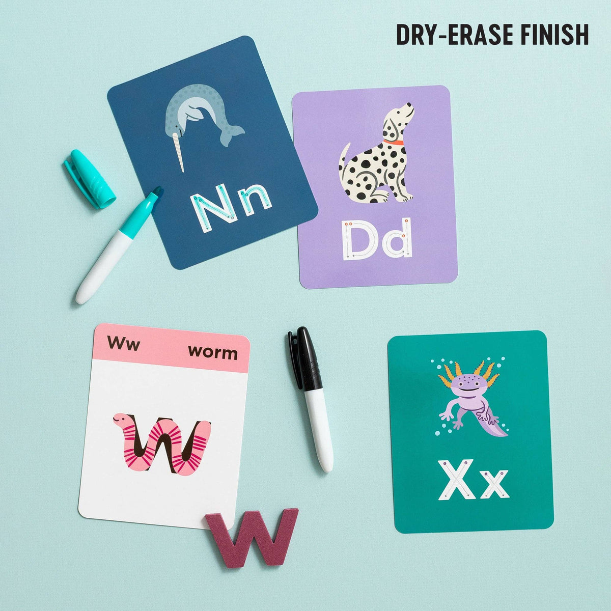 THE TYPE SET CO Animals A to Z Alphabet Flashcards
