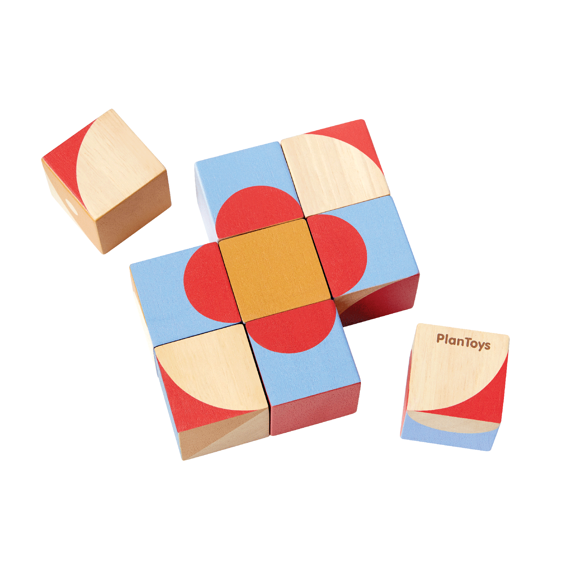 PLAN TOYS Geo Pattern Cubes