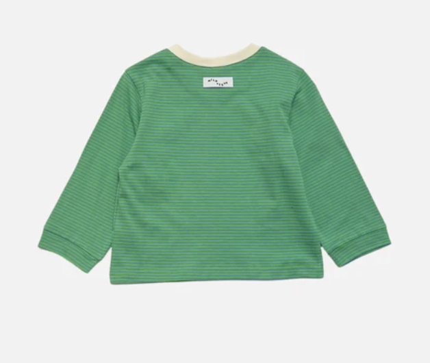MILK TEETH Baby Stripe Longsleeve - Blue / Green