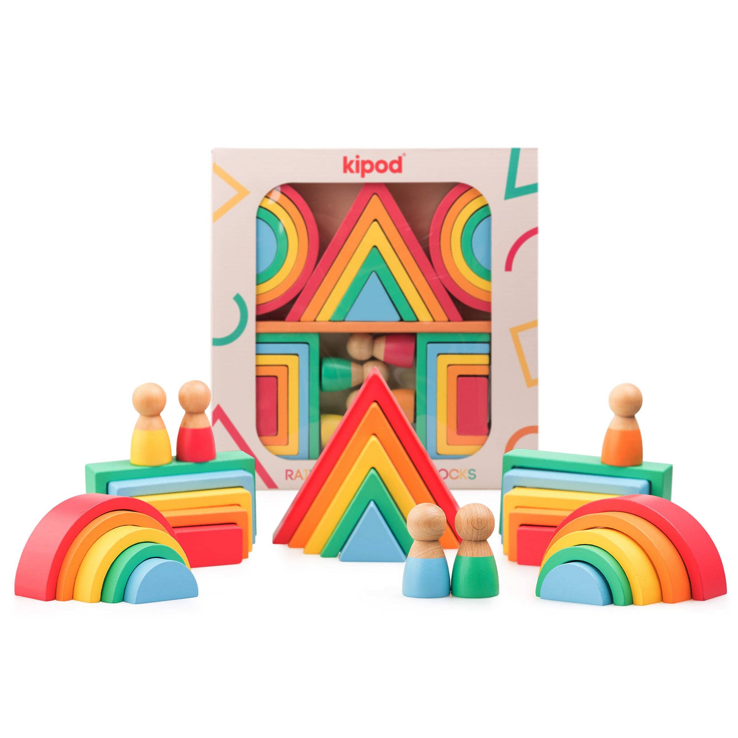 Kipod Montessori Rainbow Blocks