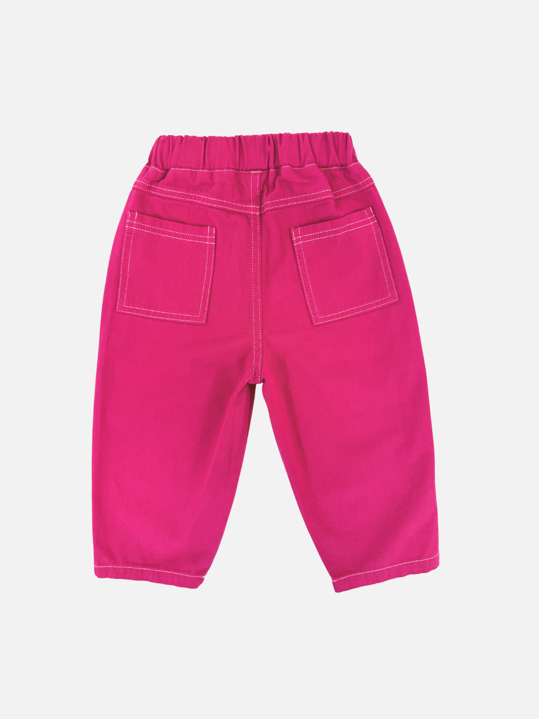 MILK TEETH Topstitch Twill Pant Magenta