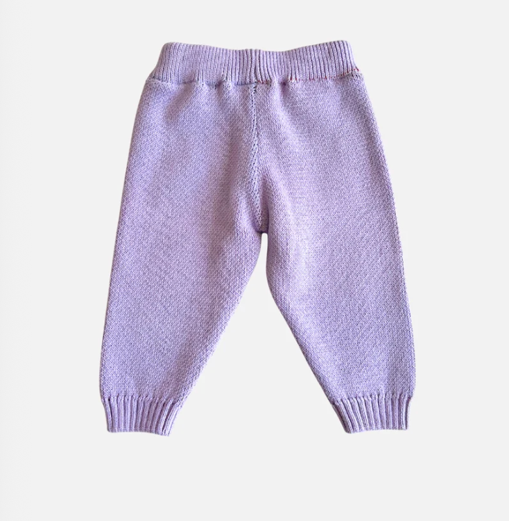 MILK TEETH Purple Fruit Cotton Knit Baby Set