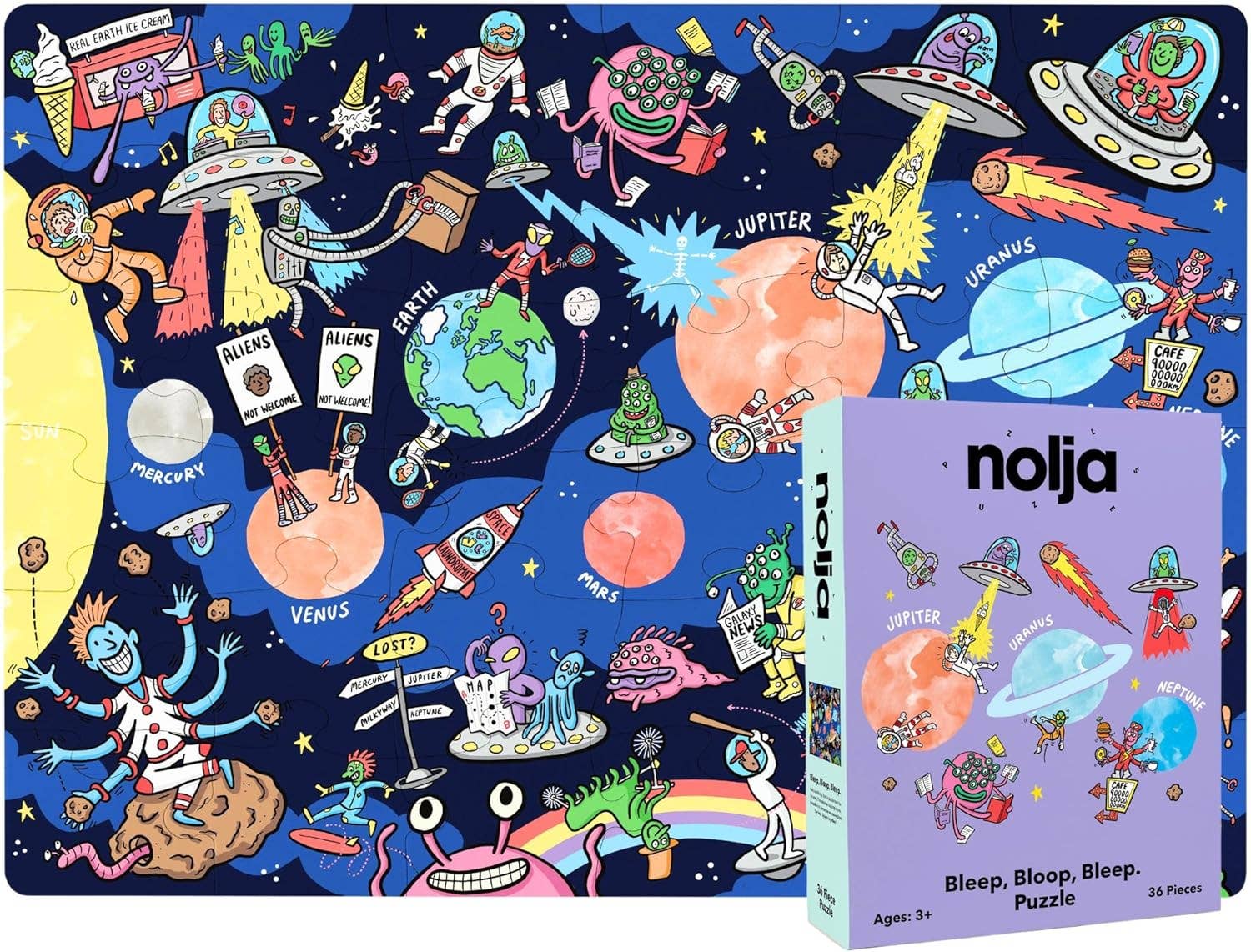 NOLJA Space Jigsaw Puzzle - 36 pieces