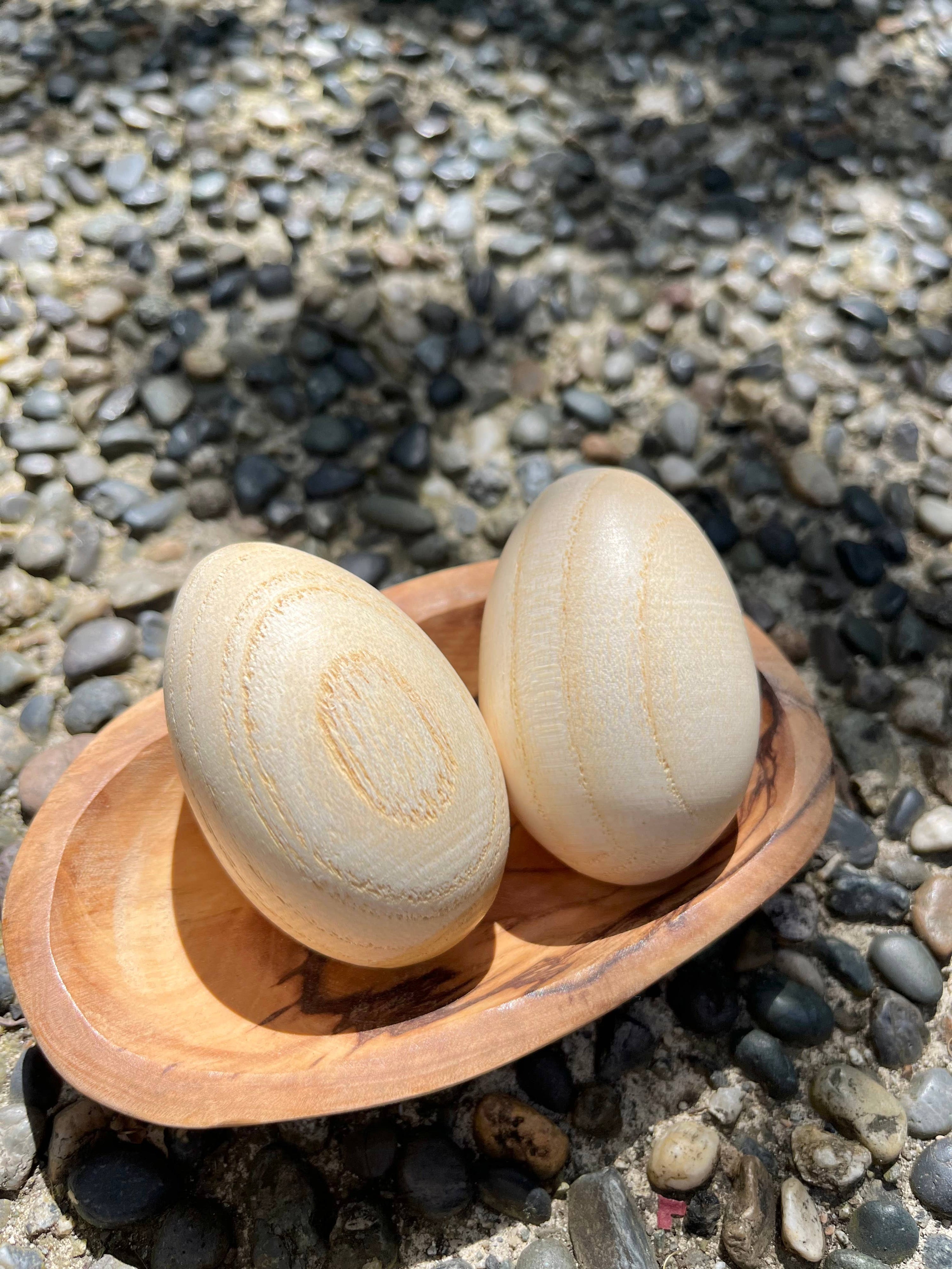 Ash Wood Egg Shakers
