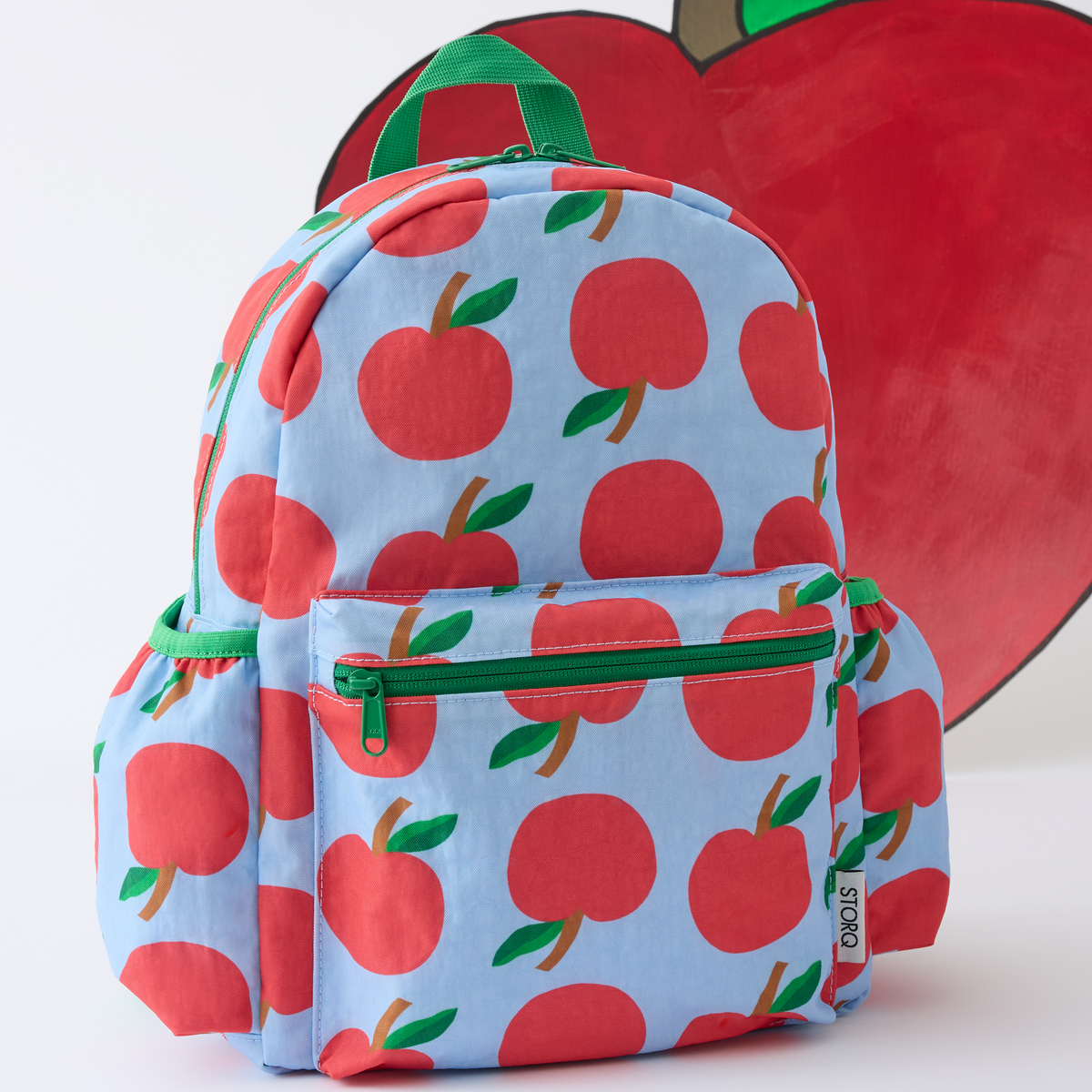 STORQ Cool Kid Backpack - Navy & Green Stripe