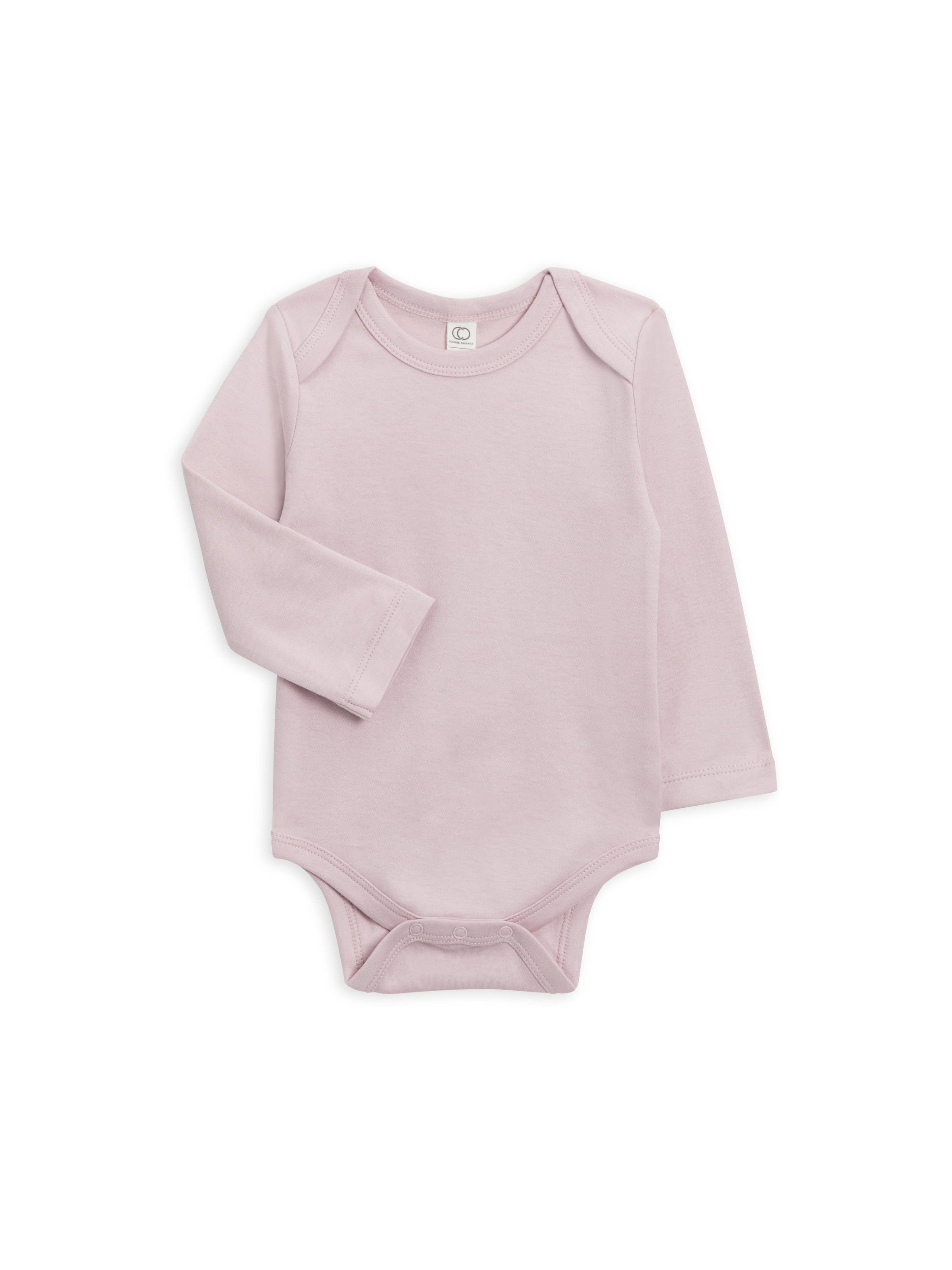 COLORED ORGANICS Organic Long Sleeve Bodysuit - Wisteria