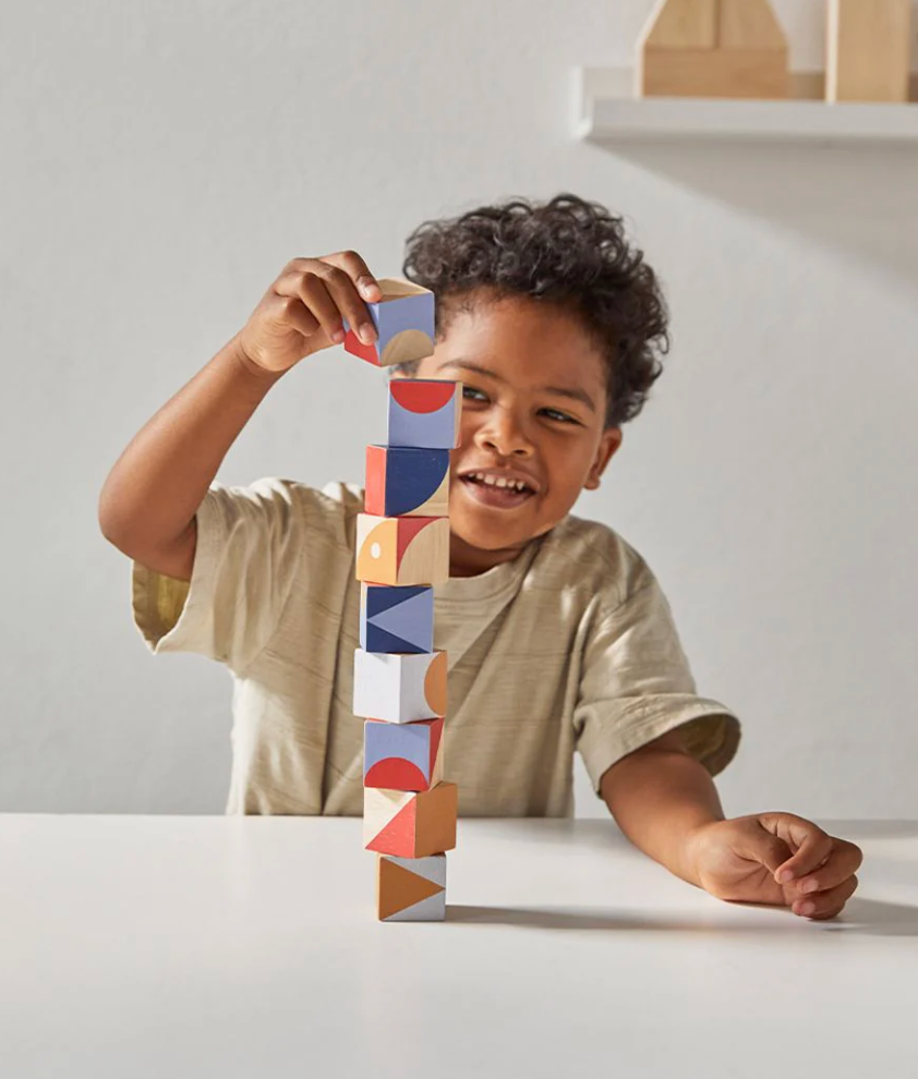 PLAN TOYS Geo Pattern Cubes