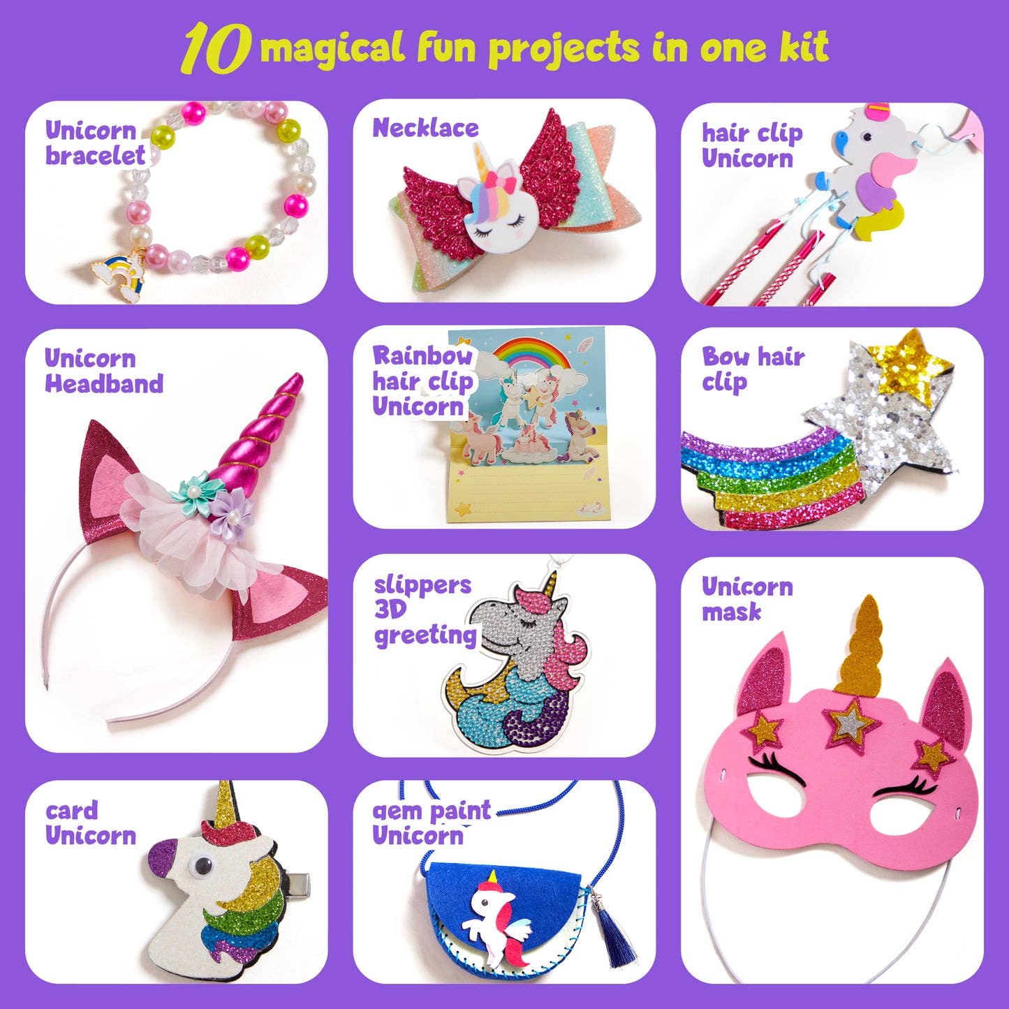 DAN & DARCI Unicorn Bundle Craft Kit - 12 Projects