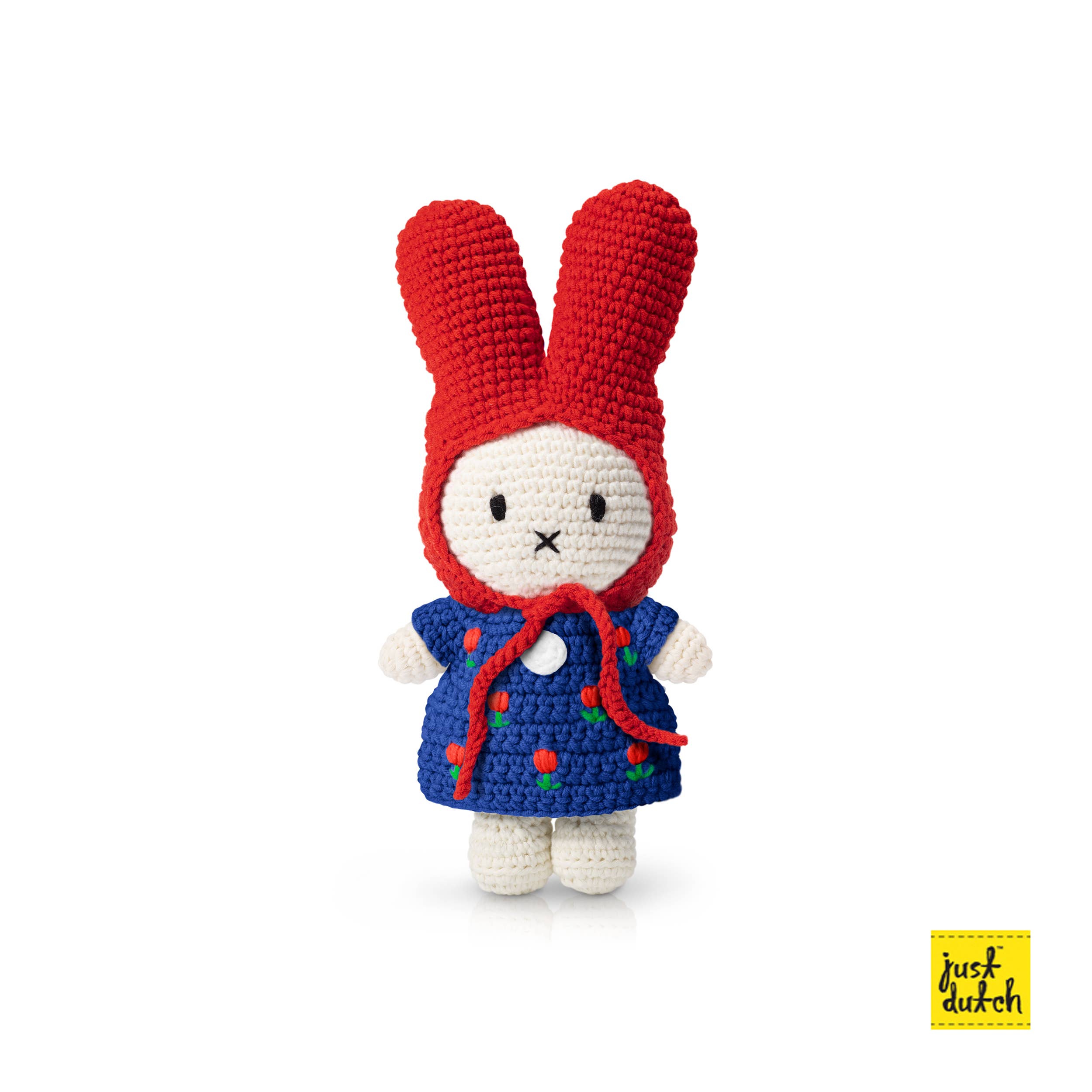 JUST DUTCH - Miffy in Red Hat & Blue Tulip Dress
