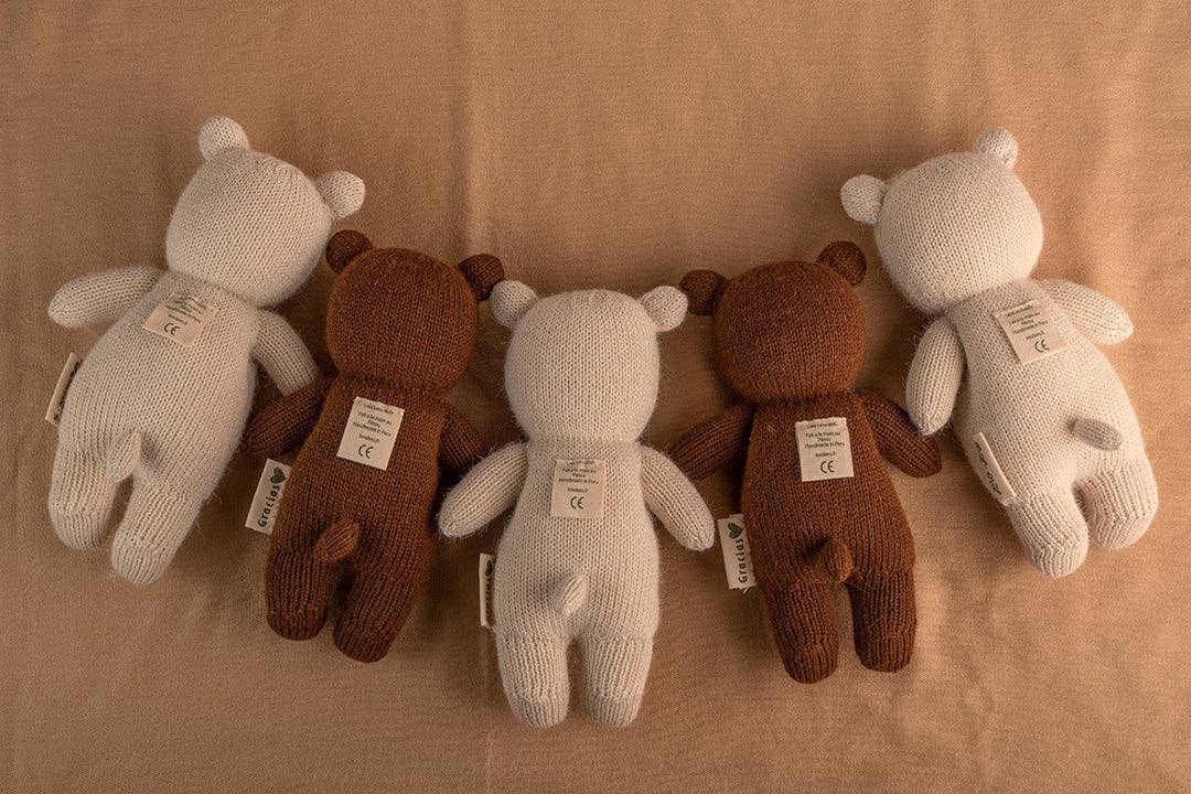 BROWN - Alpaca Teddy Bear - Lero Lero