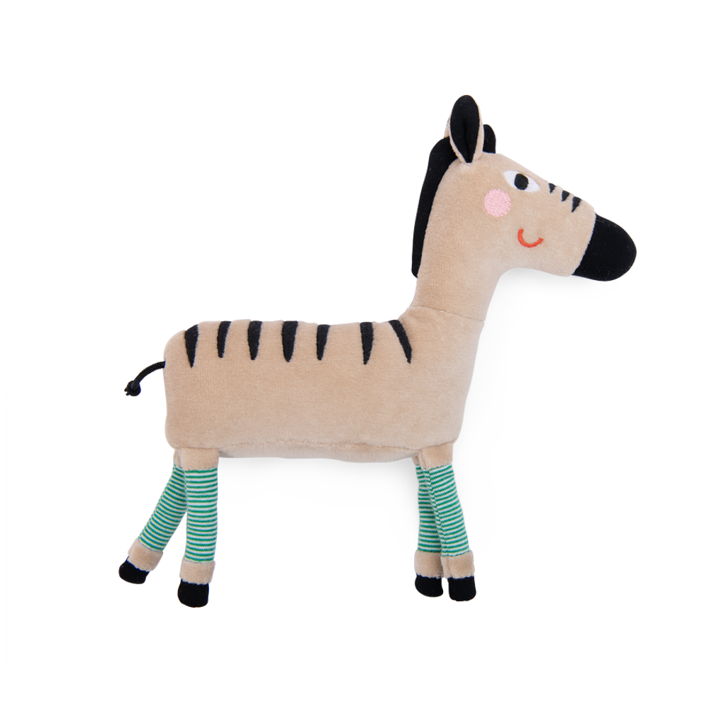 Moulin Roty Plush Rattle - Zebra
