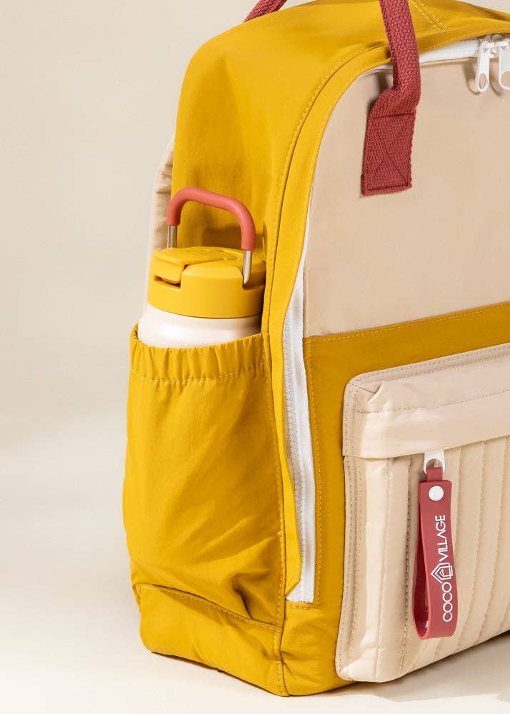 COCO VILLAGE Washable Nylon Backpack - Golden Hour