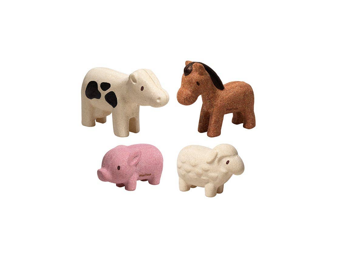 PLAN TOYS Farm Animals Set