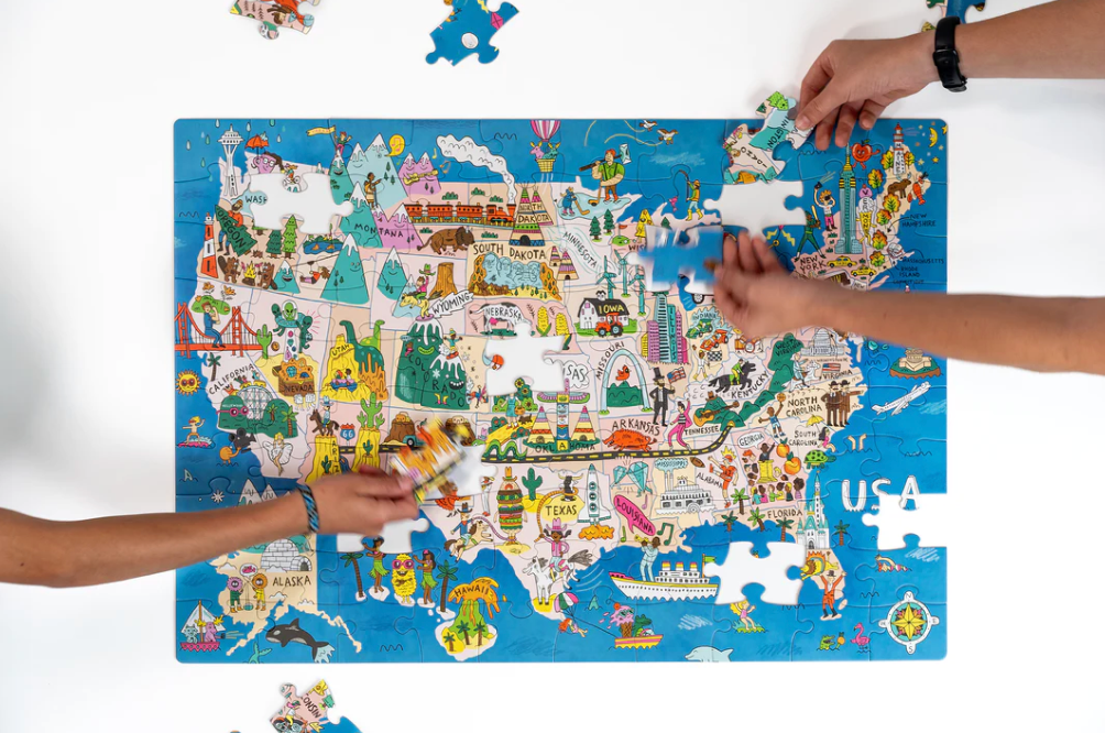 See the USA! Puzzle - 100 large pieces