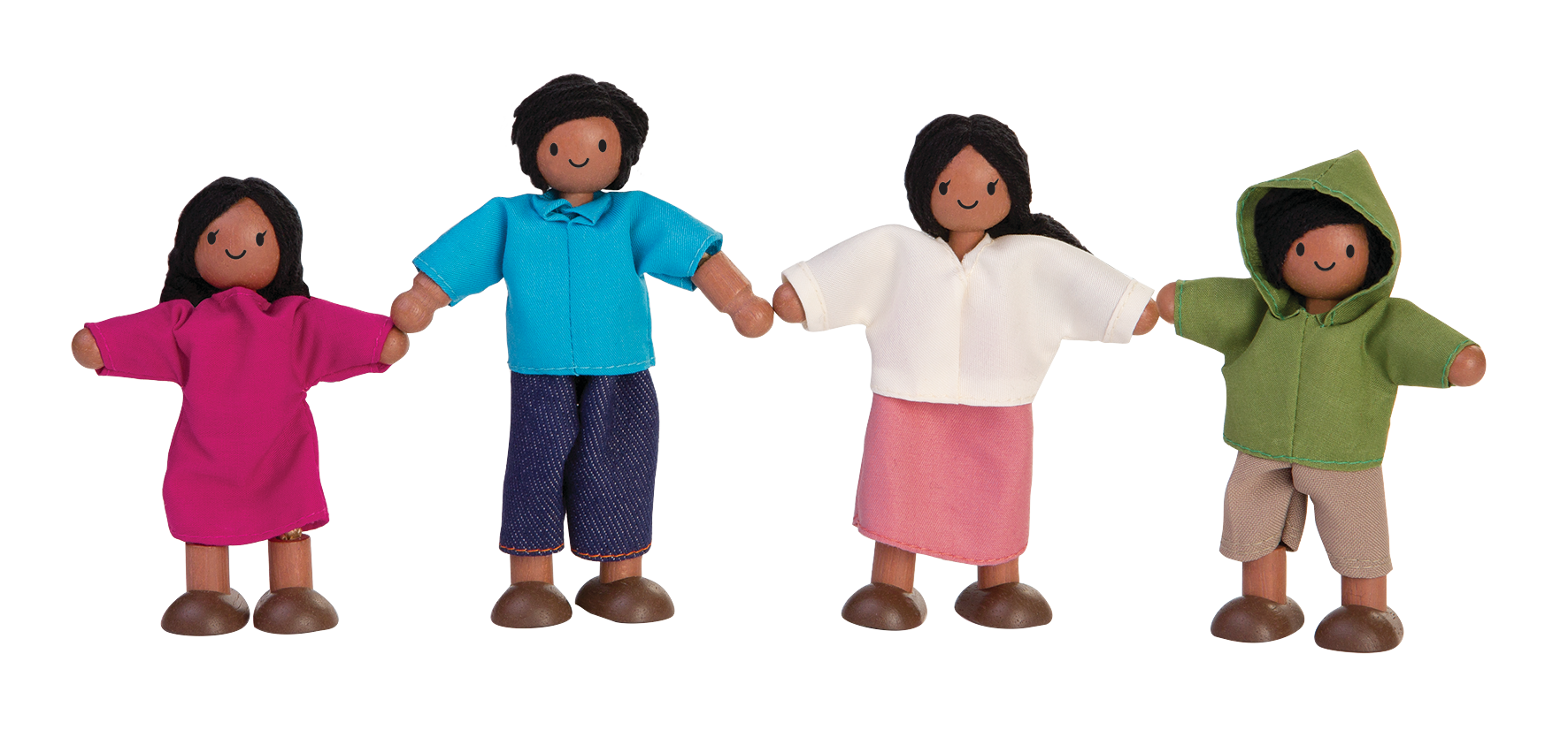 PLAN TOYS Wooden Doll Family - 1345
