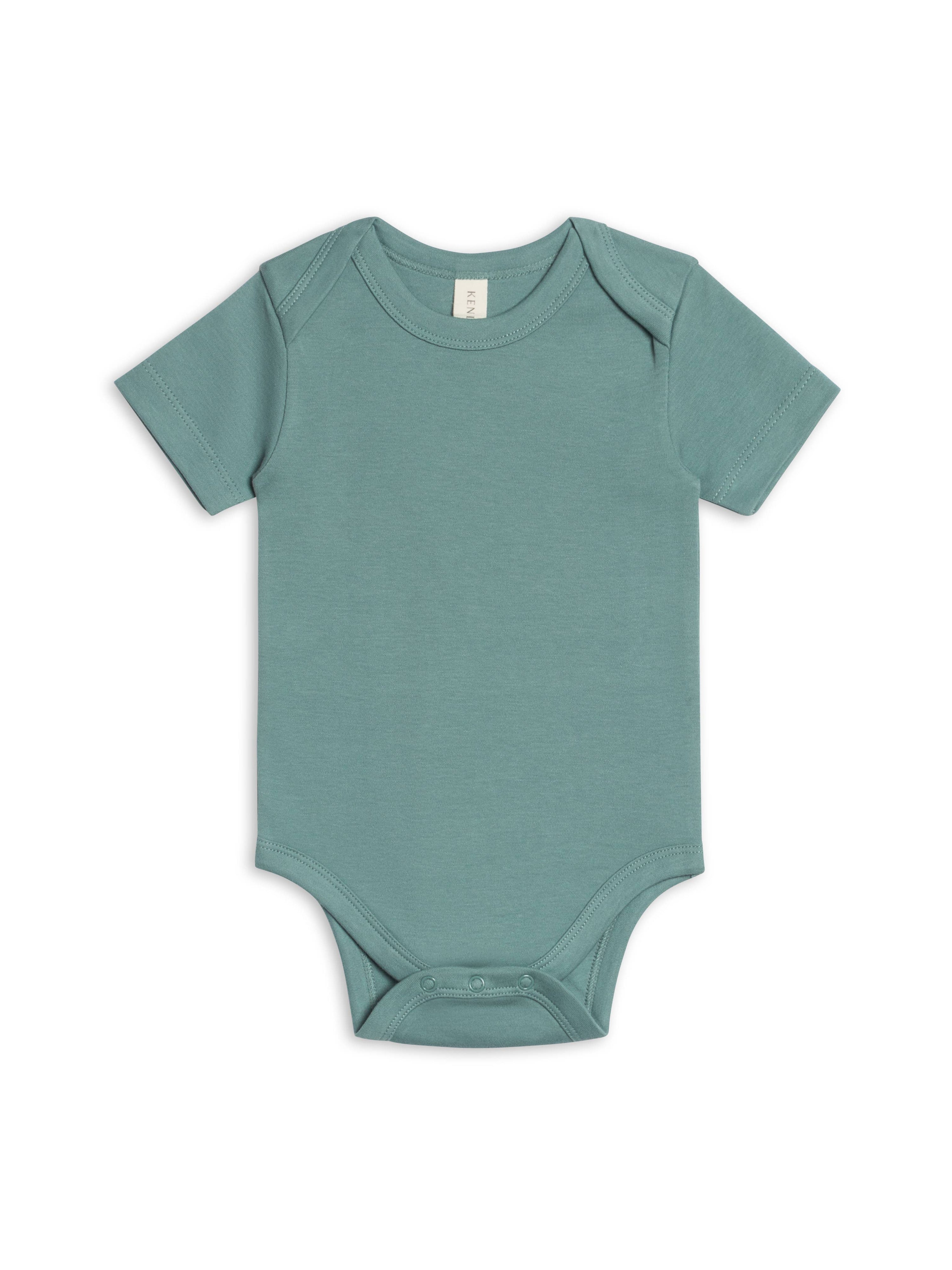 COLORED ORGANICS Short Sleeve Bodysuit in Laguna