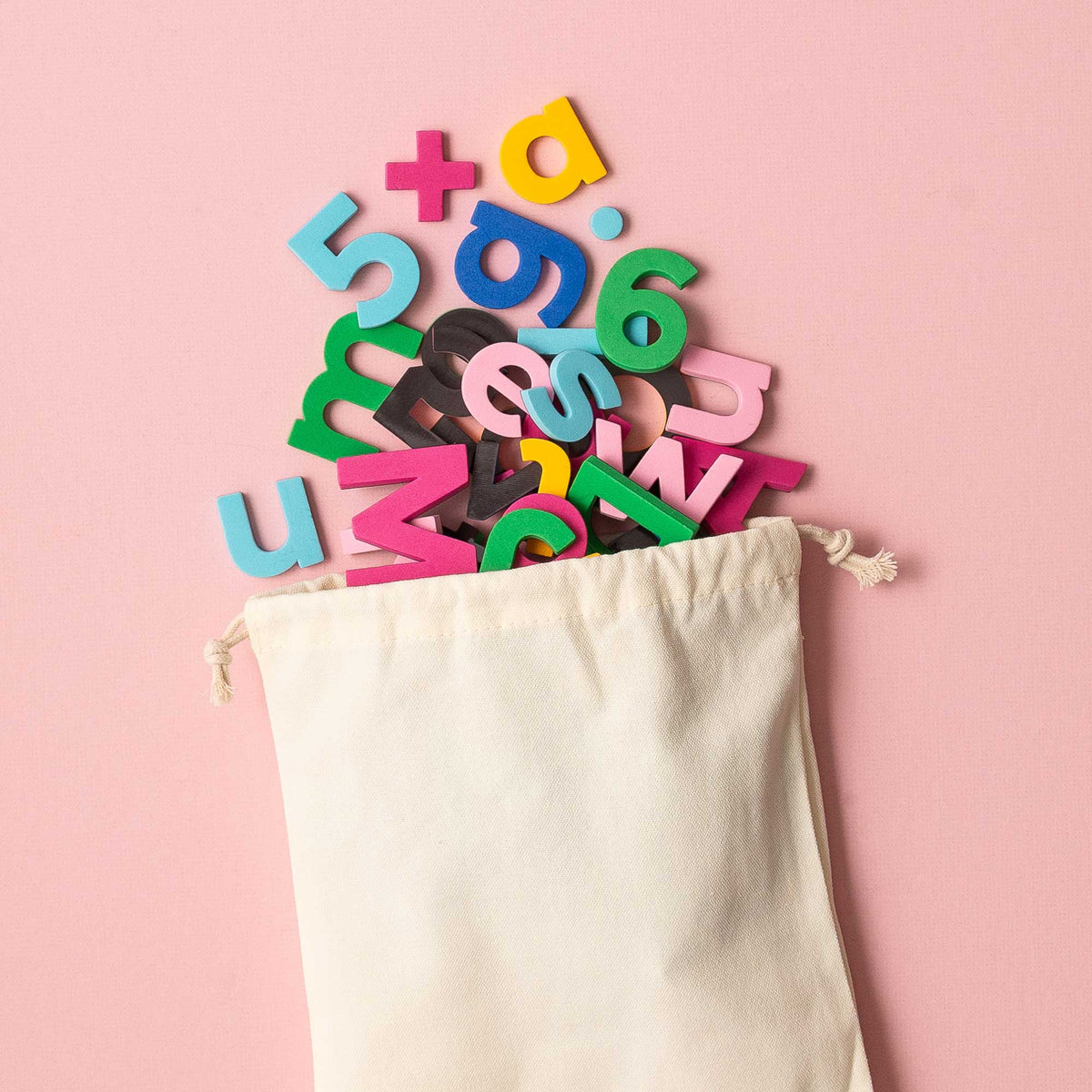 THE TYPE SET CO  2" Rainbow Magnetic Letters & Numbers (130pc)