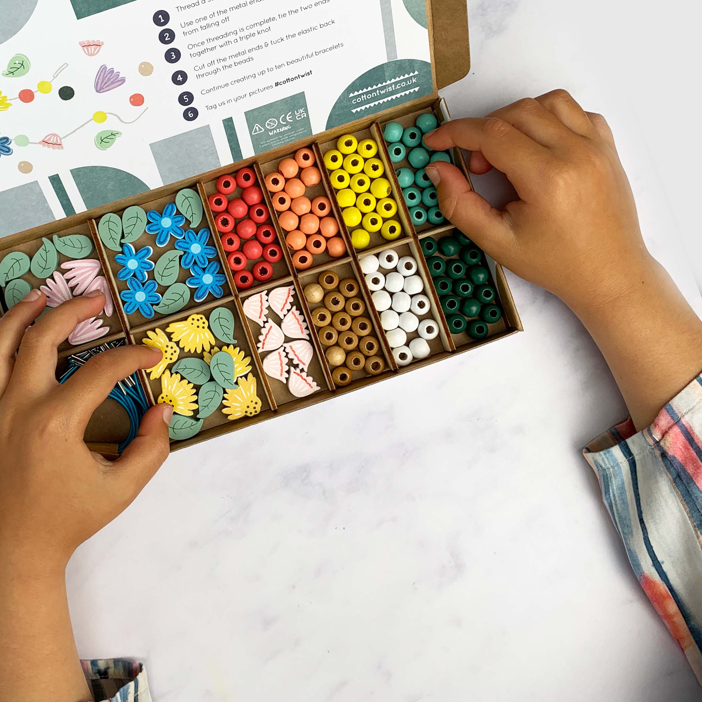 COTTON TWIST Wildflower Bracelet Making Kit