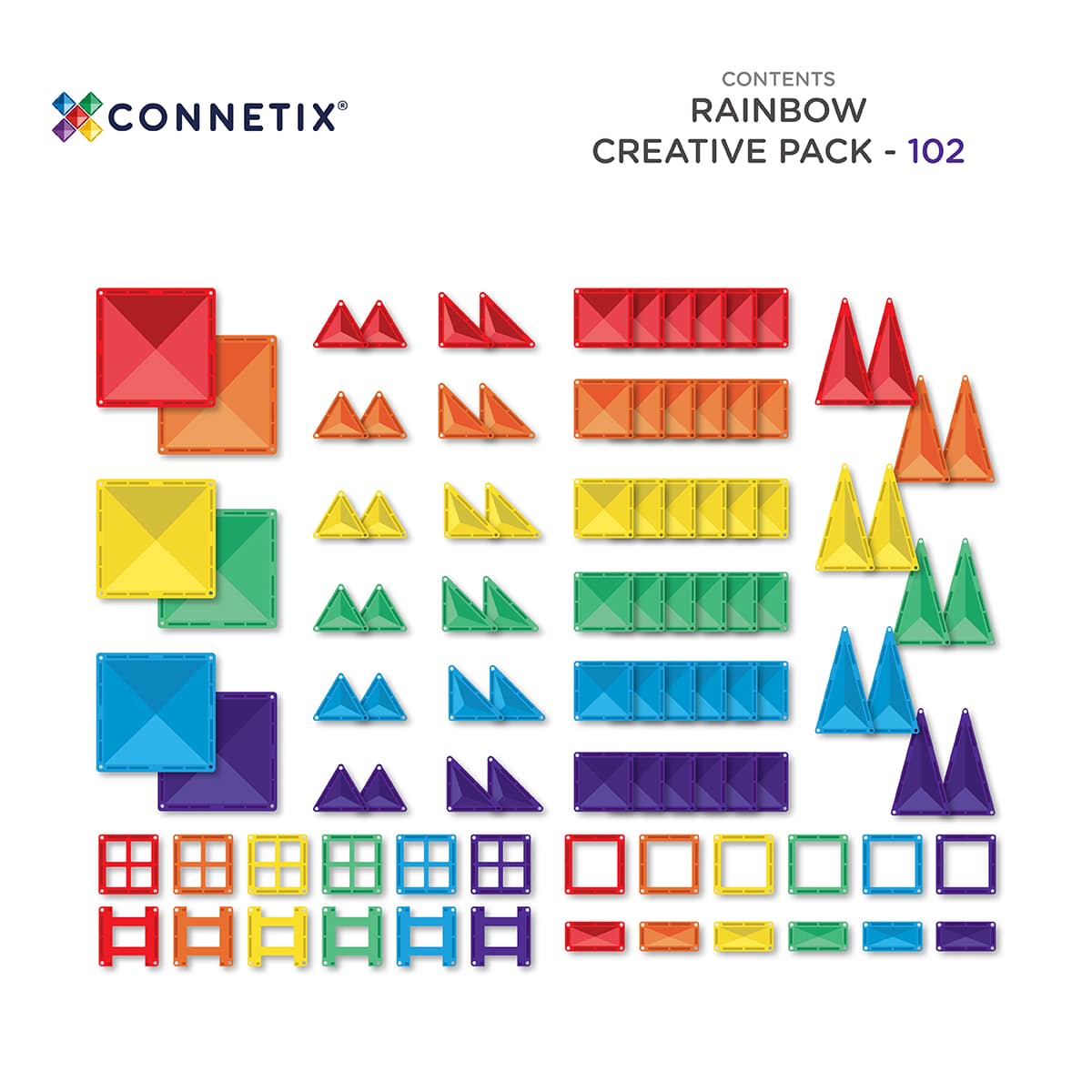 CONNETIX Rainbow Creative Pack