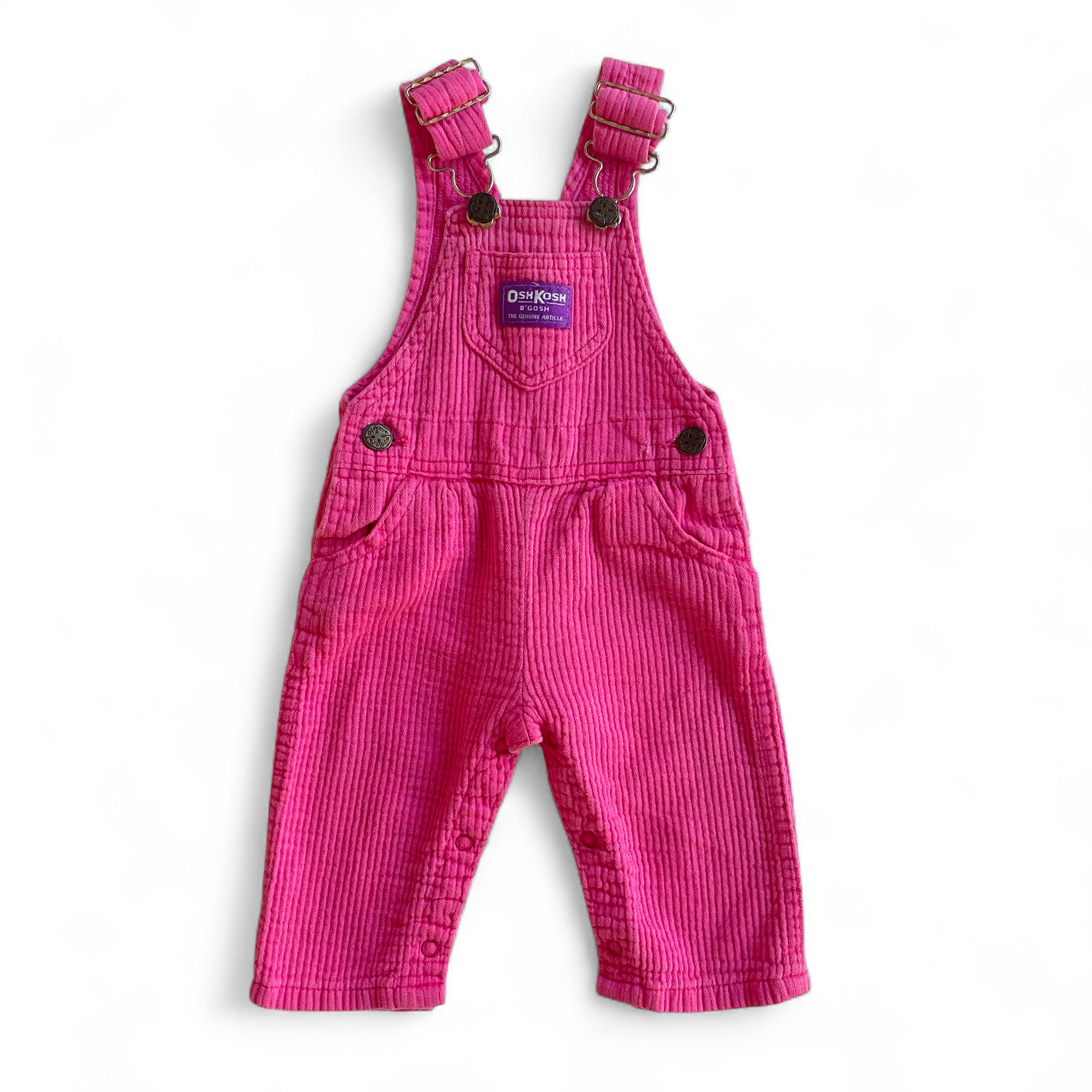 REPLAY VINTAGE - 12M - Osh Kosh Pink Corduroy Overalls