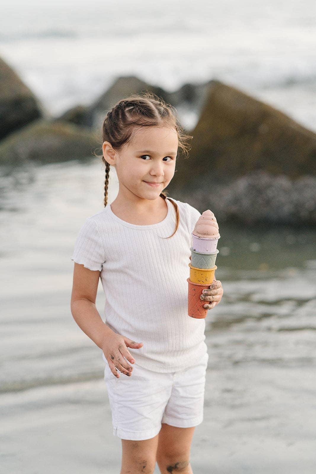 Classic Retro Silicone Ice Cream Beach Set