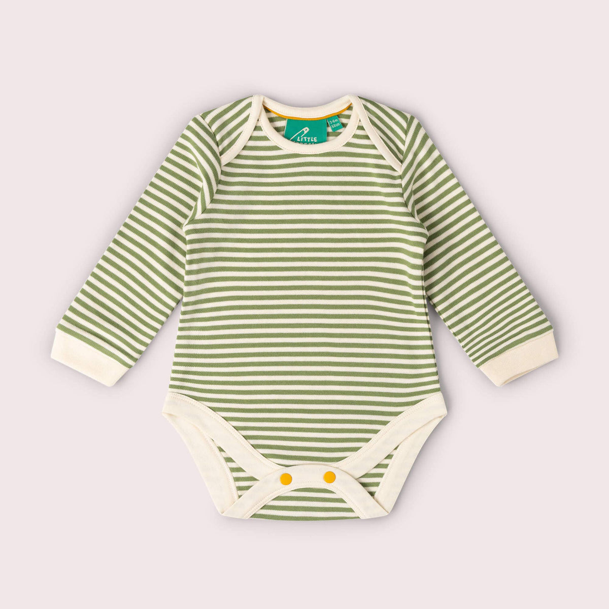 LITTLE GREEN RADICALS Olive Ducks Bodysuit (2 Pack)
