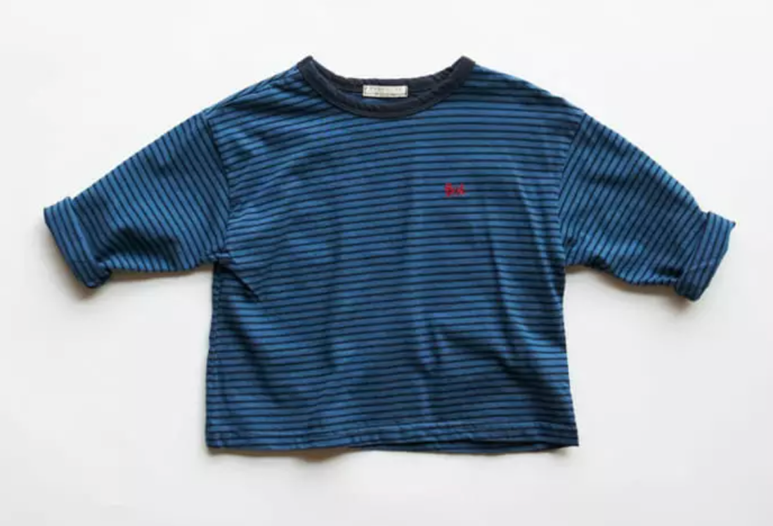 Piano Long Sleeve Tee - Blue