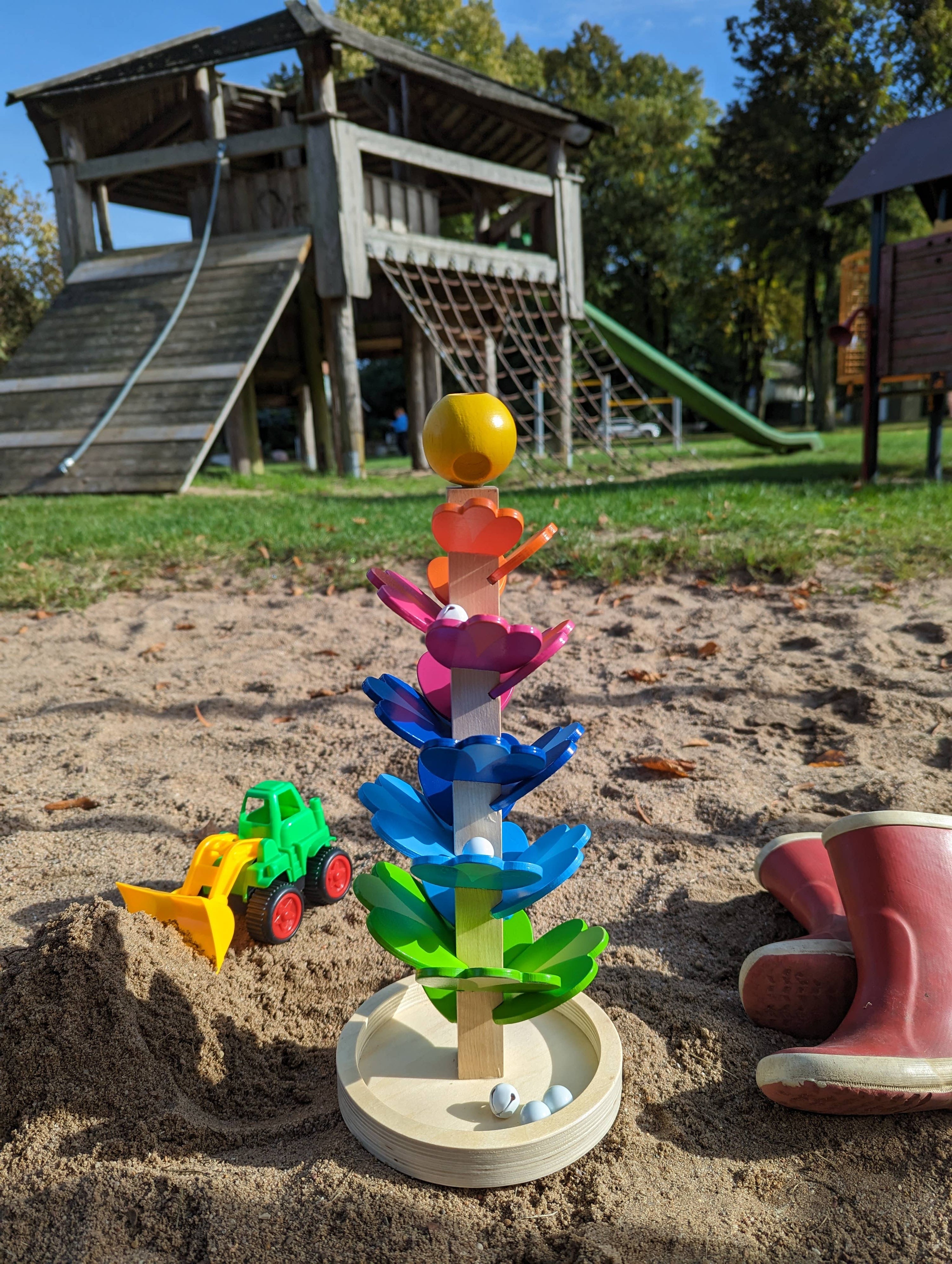 GOKI - Wooden Pagoda Marble Run