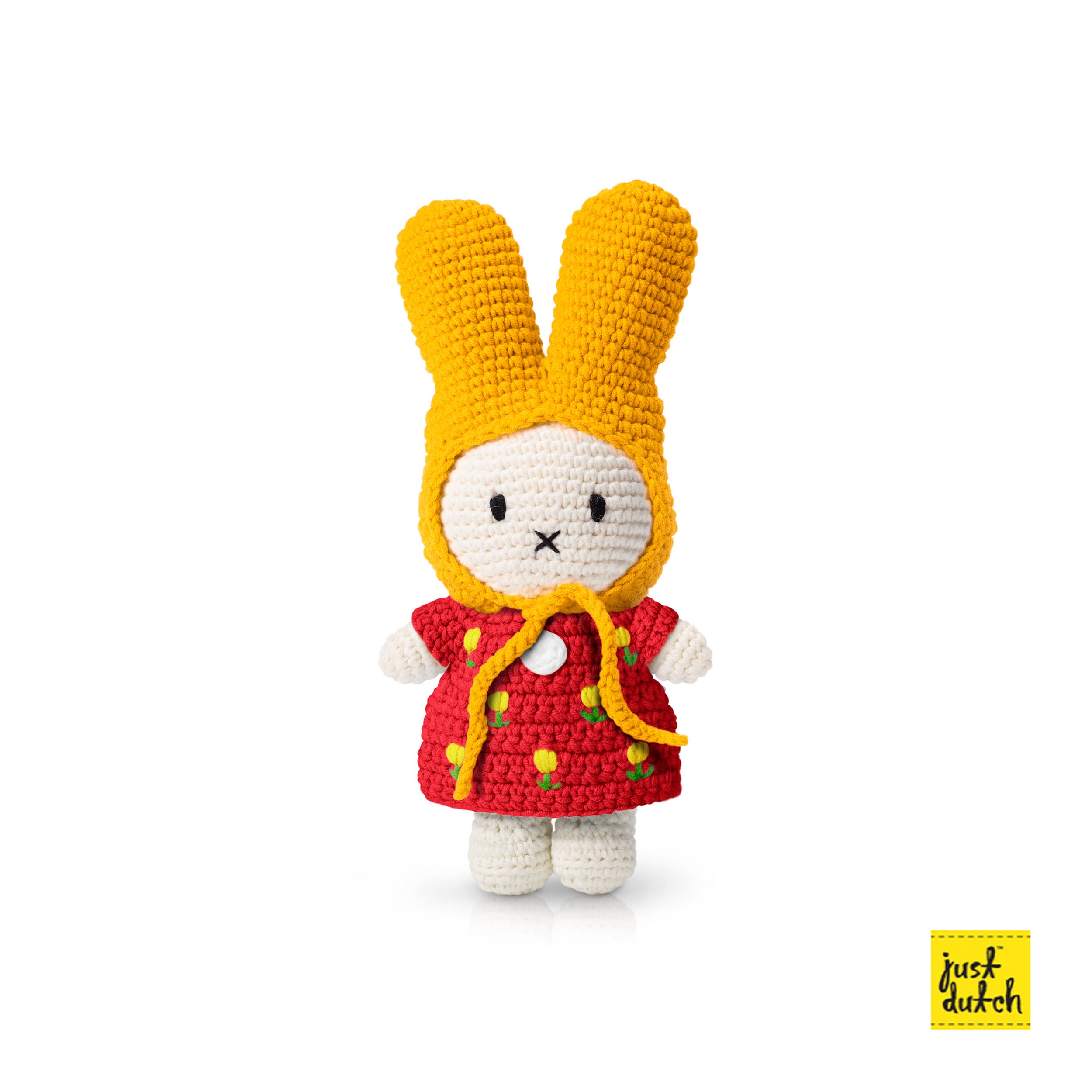 Miffy in Yellow Hat & Red Tulip Dress