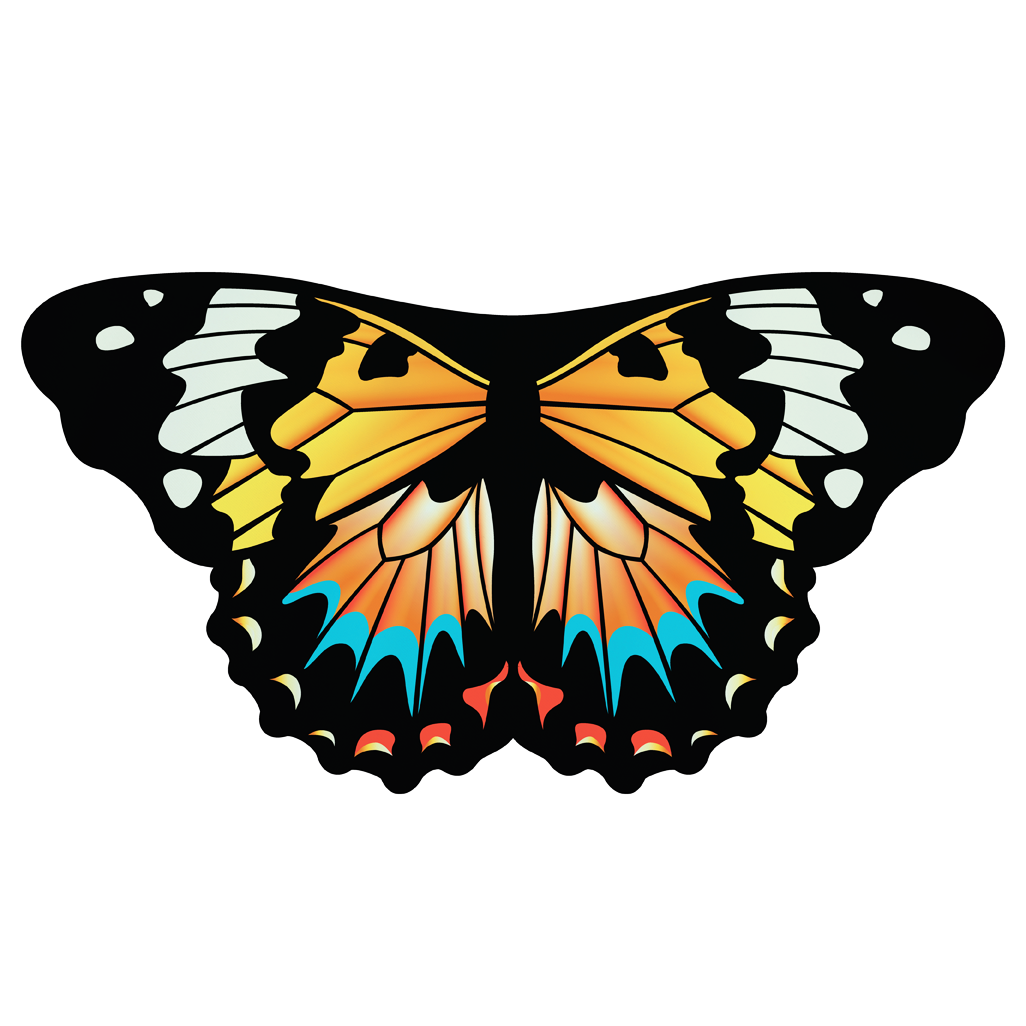 KNOTTY KID - Orange Painted Lady Butterfly Wings