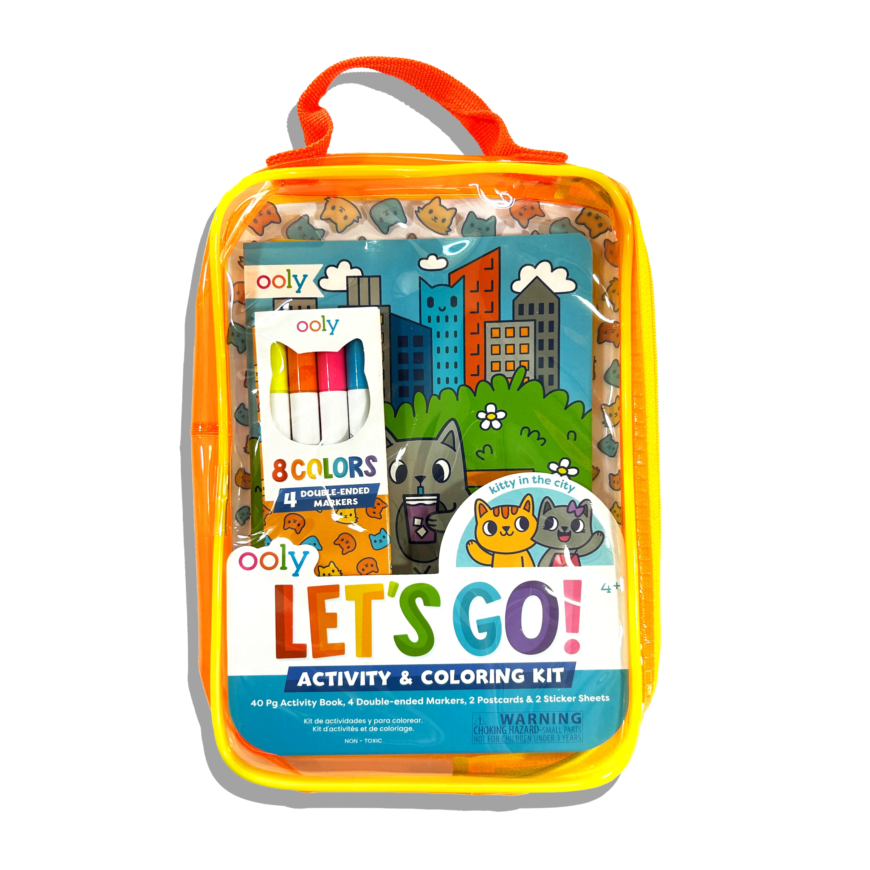 OOLY Let's Go!: Activity & Coloring Kit - Kitty In The City