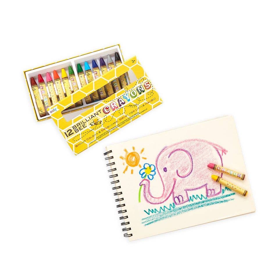 OOLY - Brilliant Bee Crayons- Set of 12