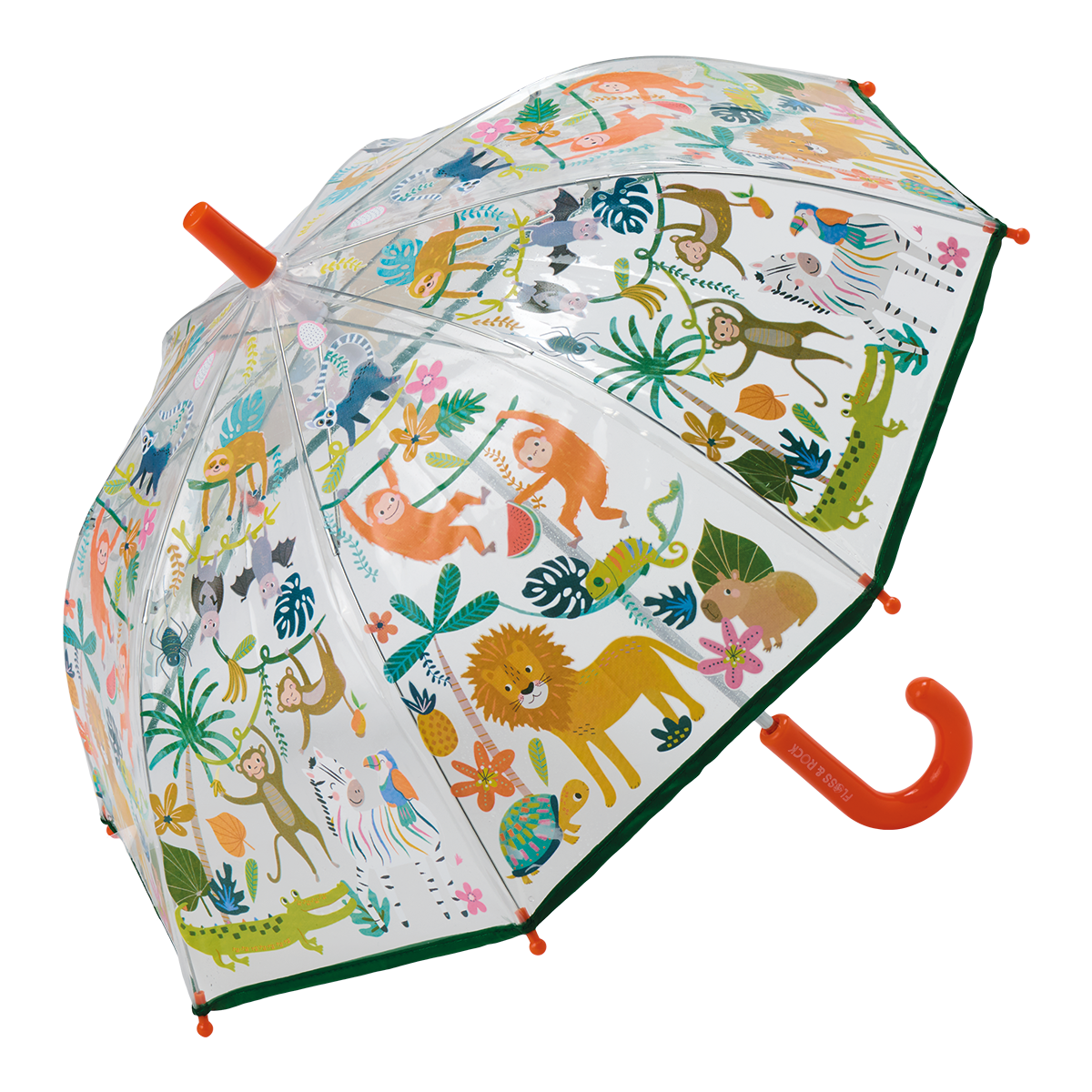 FLOSS & ROCK Jungle Transparent Color Changing Umbrella