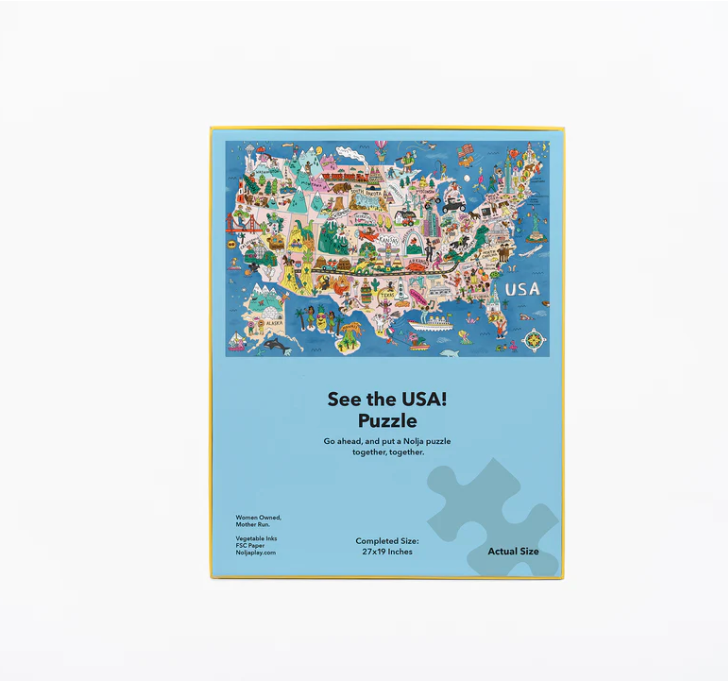 See the USA! Puzzle - 100 large pieces