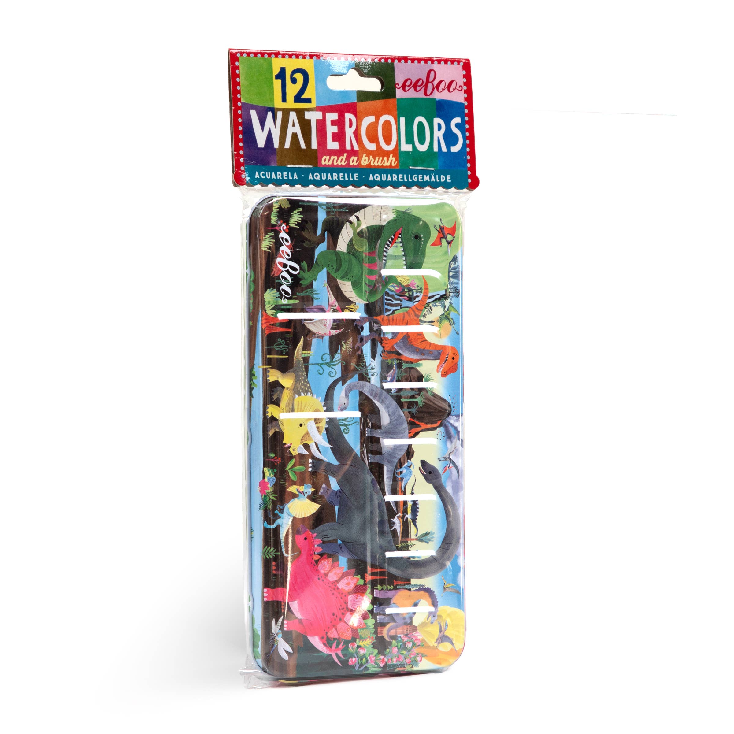Dinosaur 12 Watercolor Paint Set