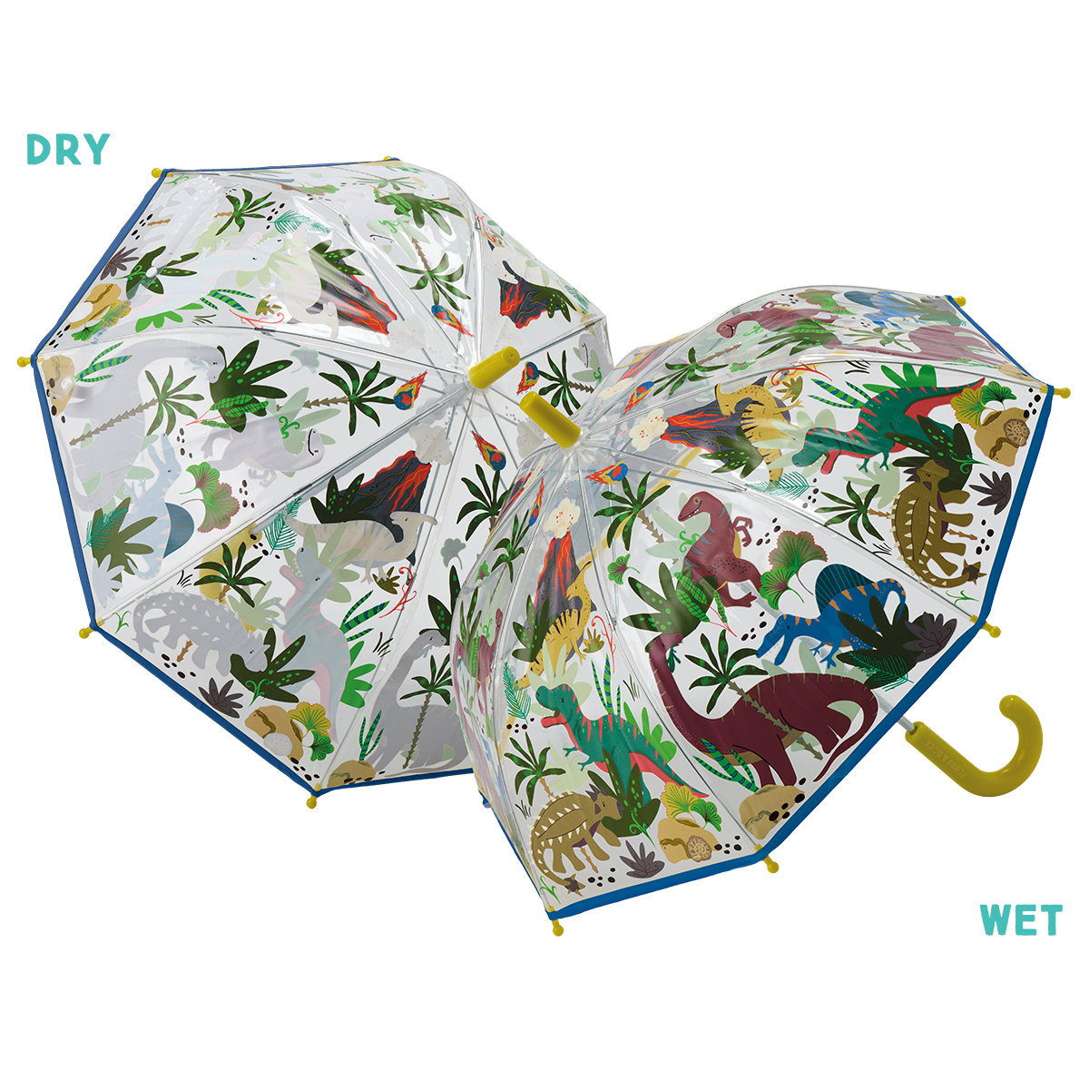 FLOSS & ROCK Dino Transparent Color Changing Umbrella