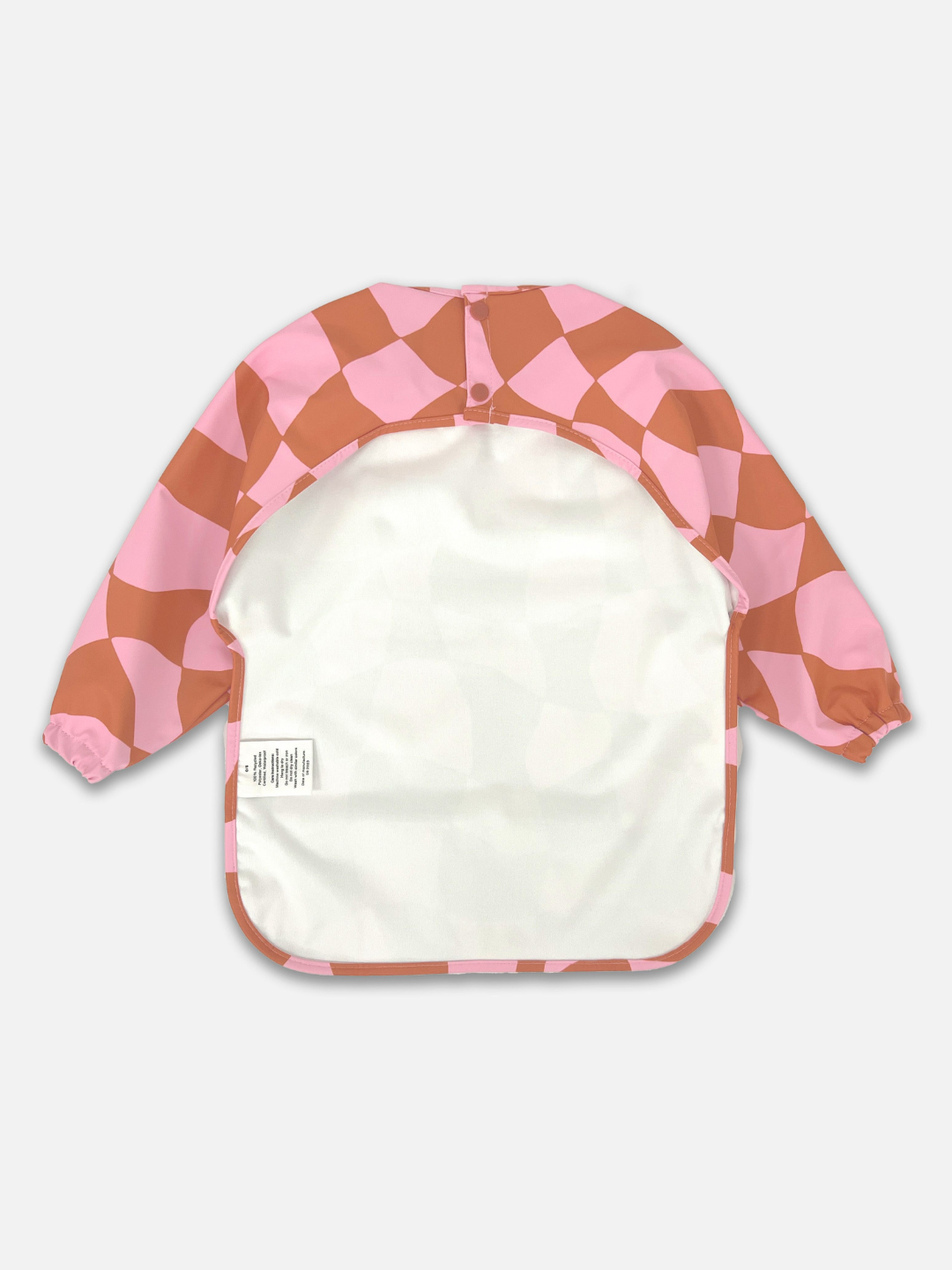 MILK TEETH - Pink Checkers Smock Bib