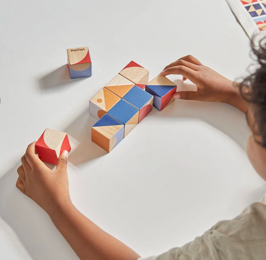 PLAN TOYS Geo Pattern Cubes