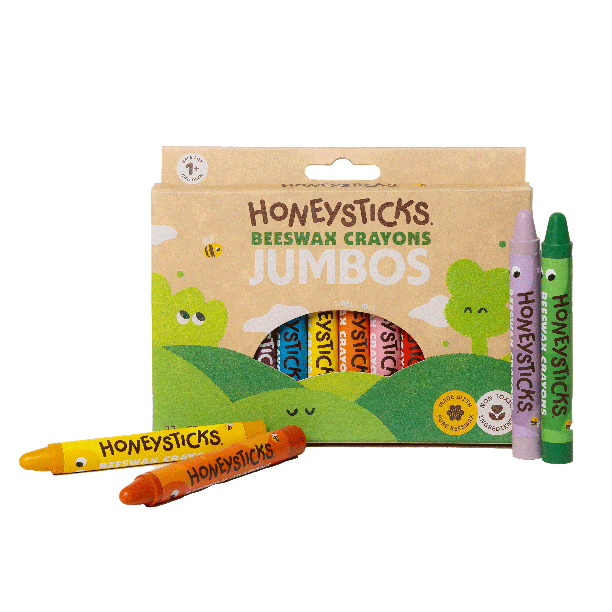 HONEYSTICKS Jumbo Beeswax Crayons (12pk)