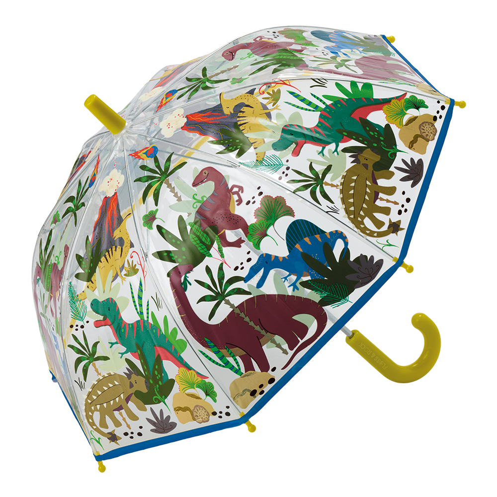 FLOSS & ROCK Dino Transparent Color Changing Umbrella