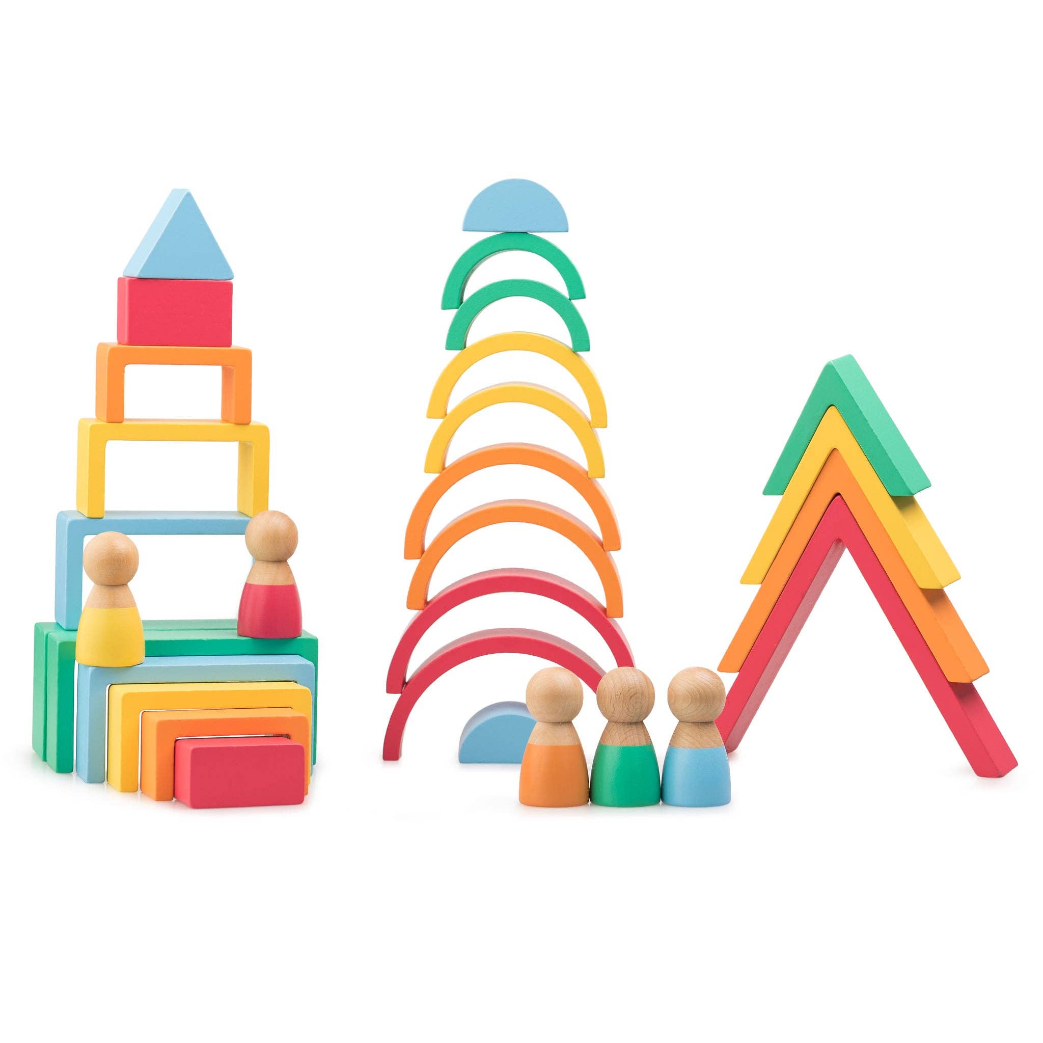 Kipod Montessori Rainbow Blocks