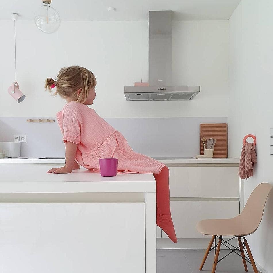 EKOBO - Bamboo Kids Meal Set - Coral, Fuchsia, Stone