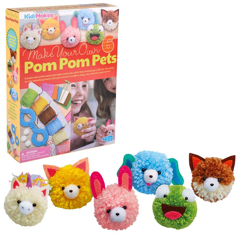 KidzMaker Pom Pom Pets Craft Kit