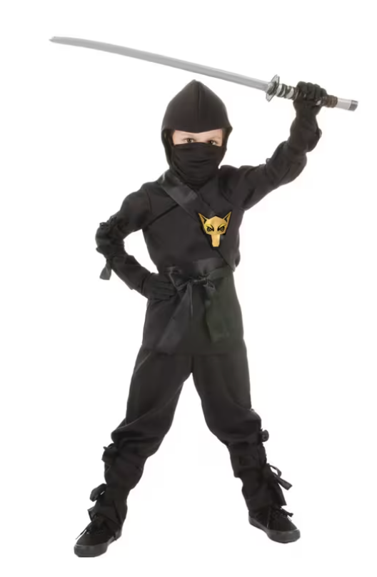 Kid's Ninja Costume - Black