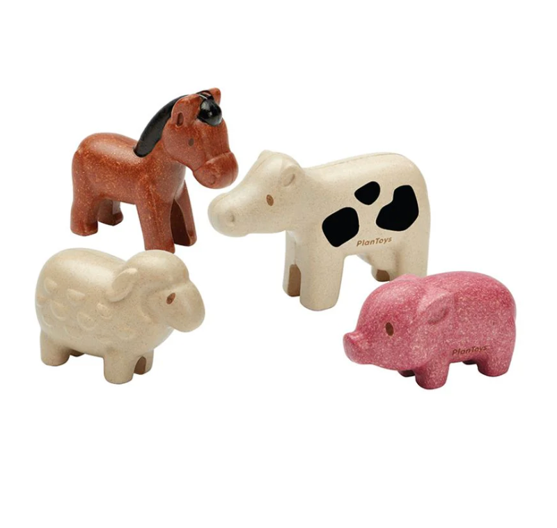 PLAN TOYS Farm Animals Set