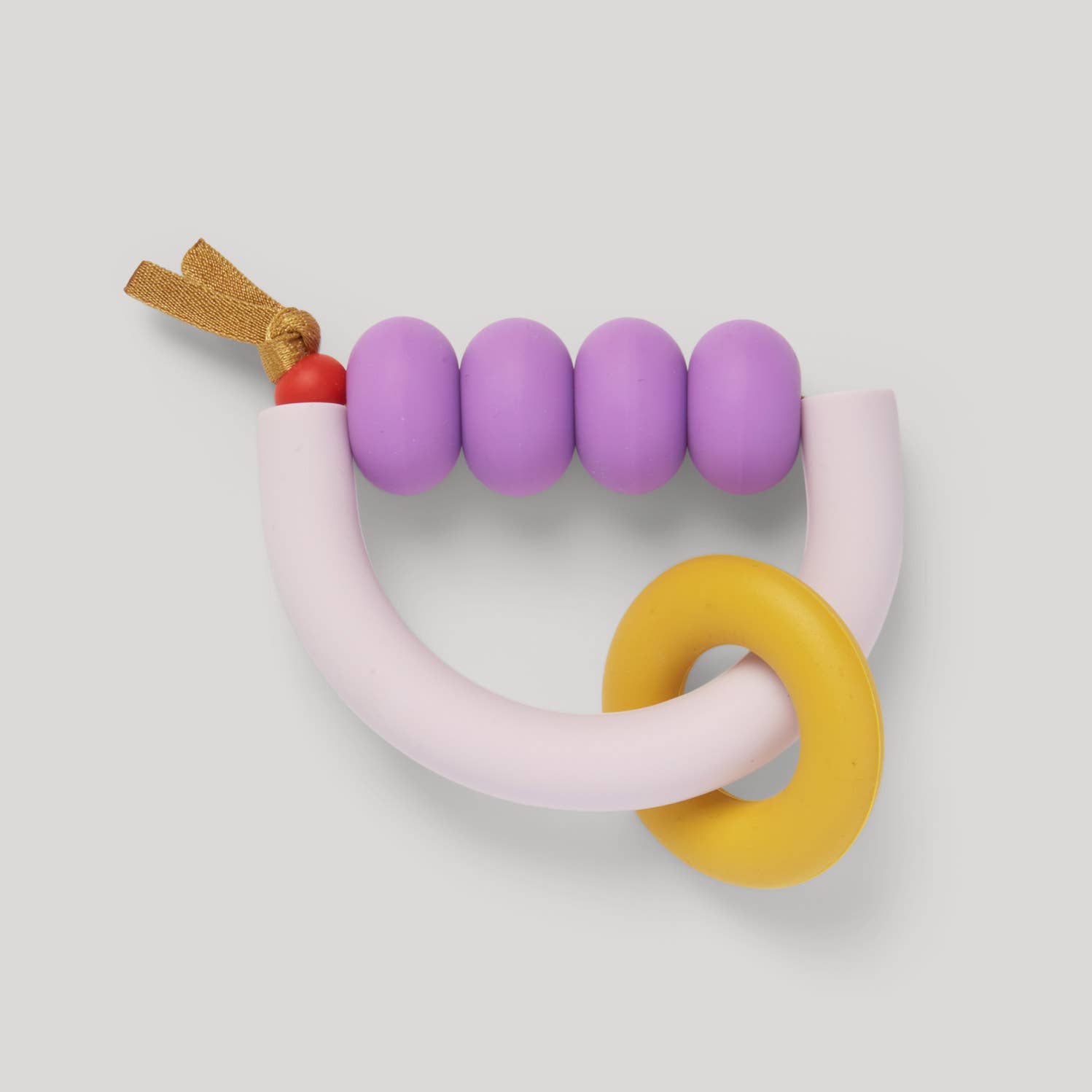 JANUARY MOON Plum Arch Ring Teether
