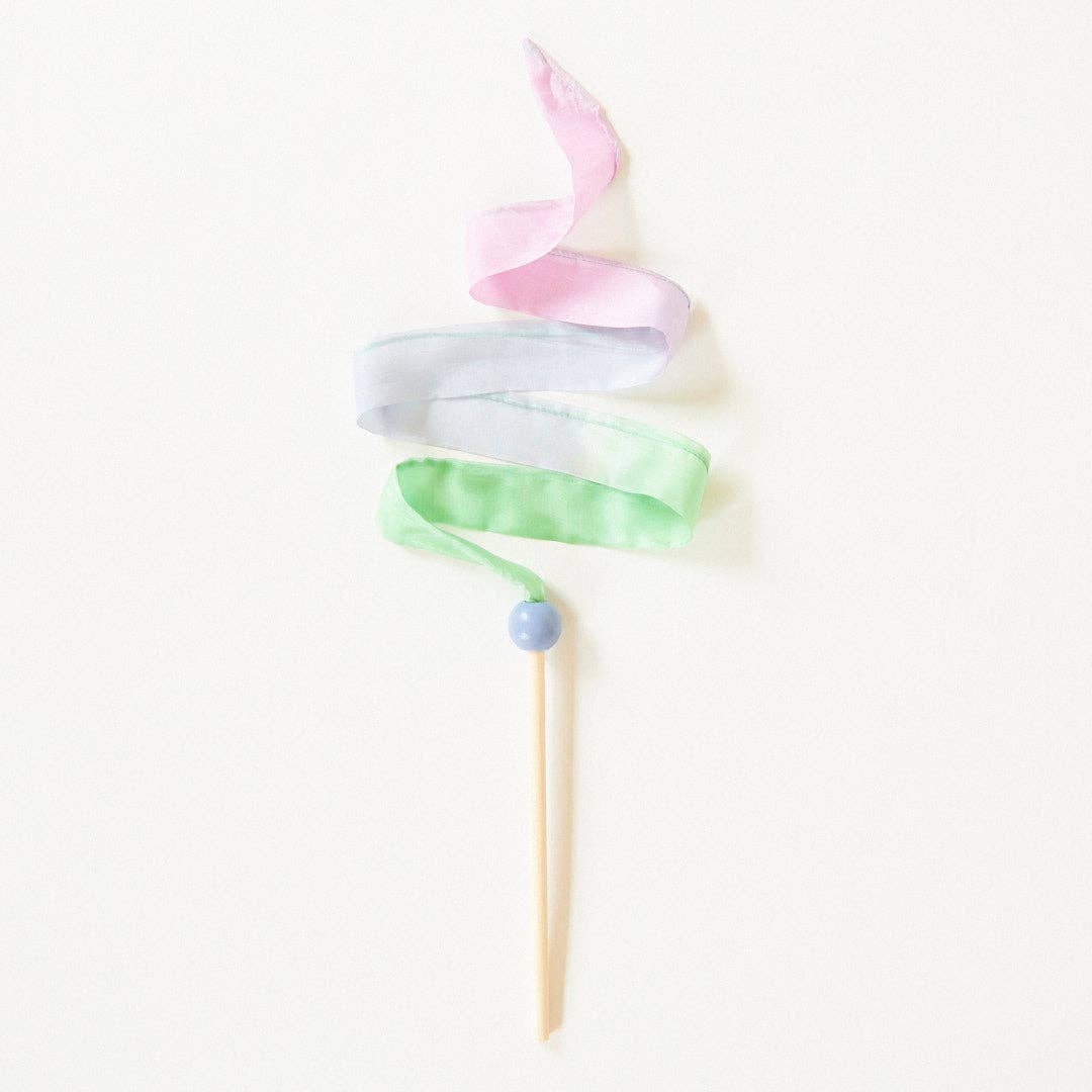 SARAH'S SILKS - Mini Robin's Egg Blue Wand