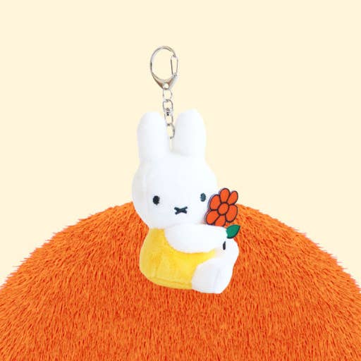 Miffy & Friends with Flower Plush Key Chain