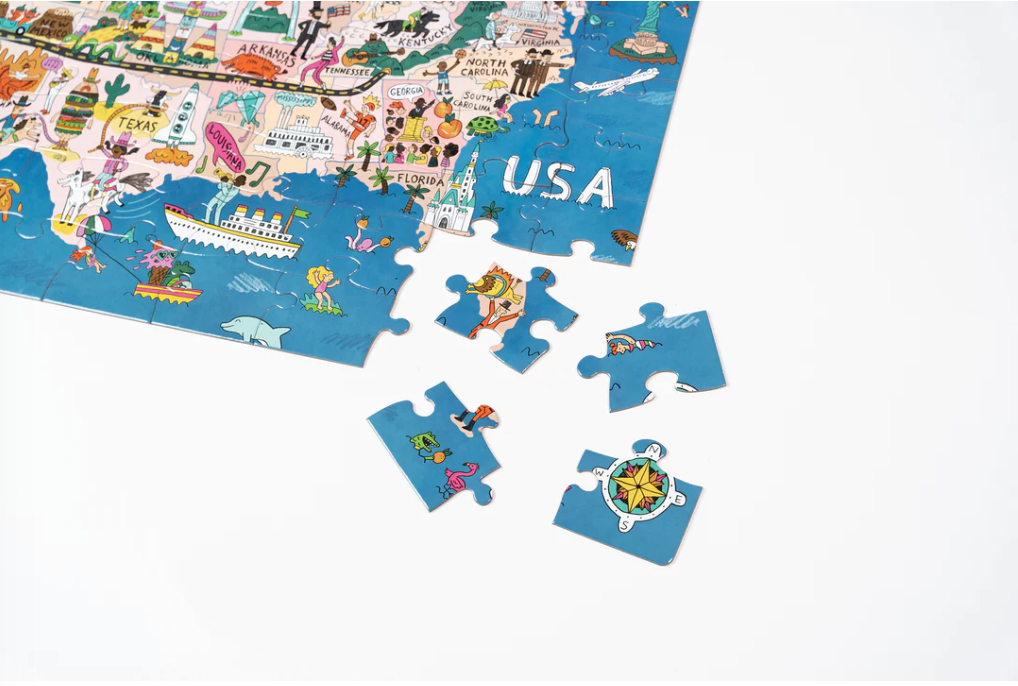 See the USA! Puzzle - 100 large pieces